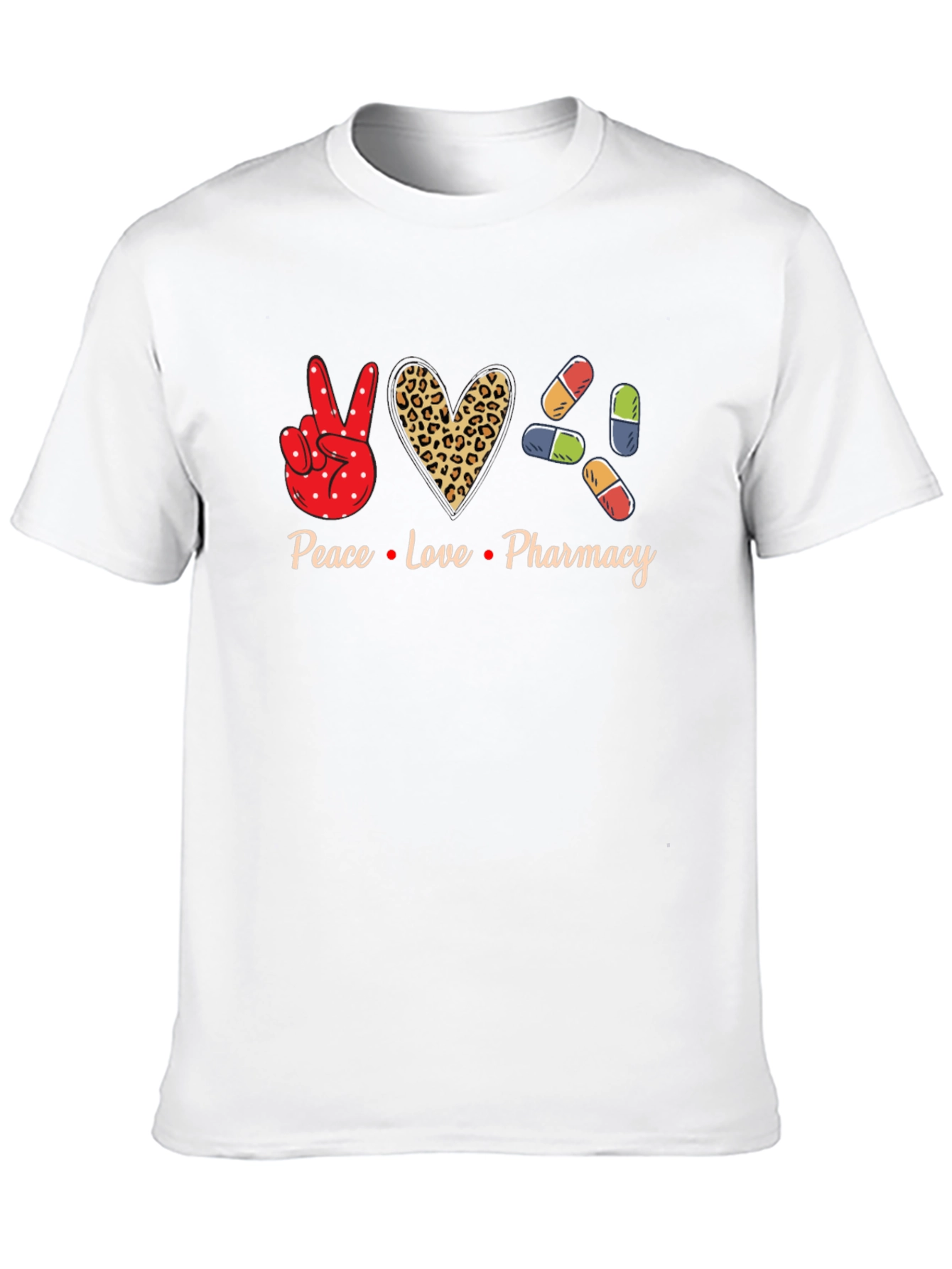 Peace Love Pharmacy Graphic T-Shirt