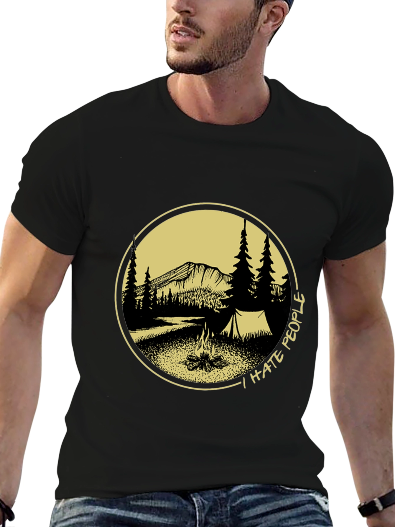 I Hate People Camping Graphic Tee