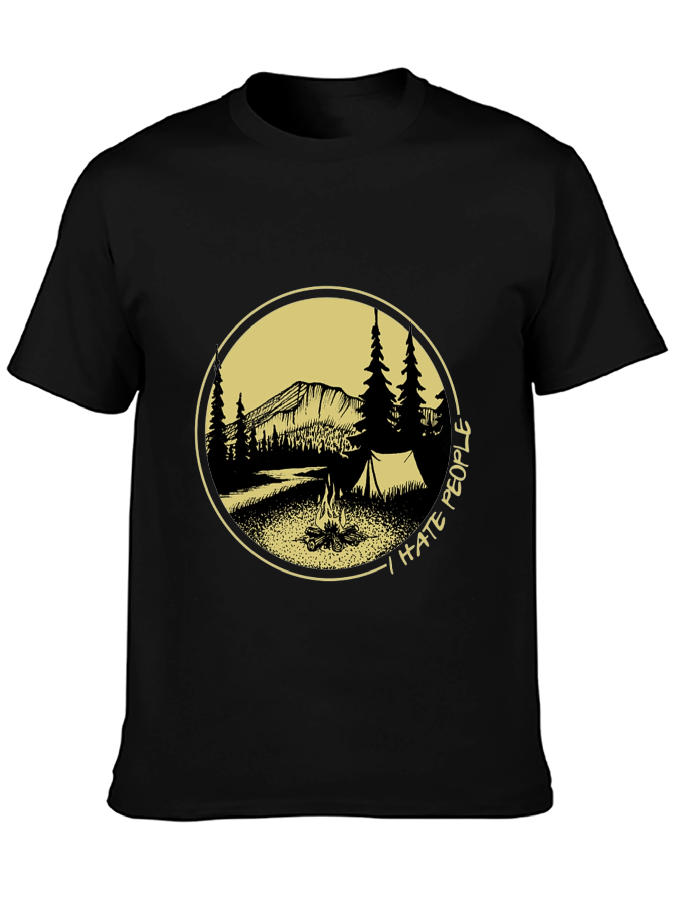 I Hate People Camping Graphic Tee
