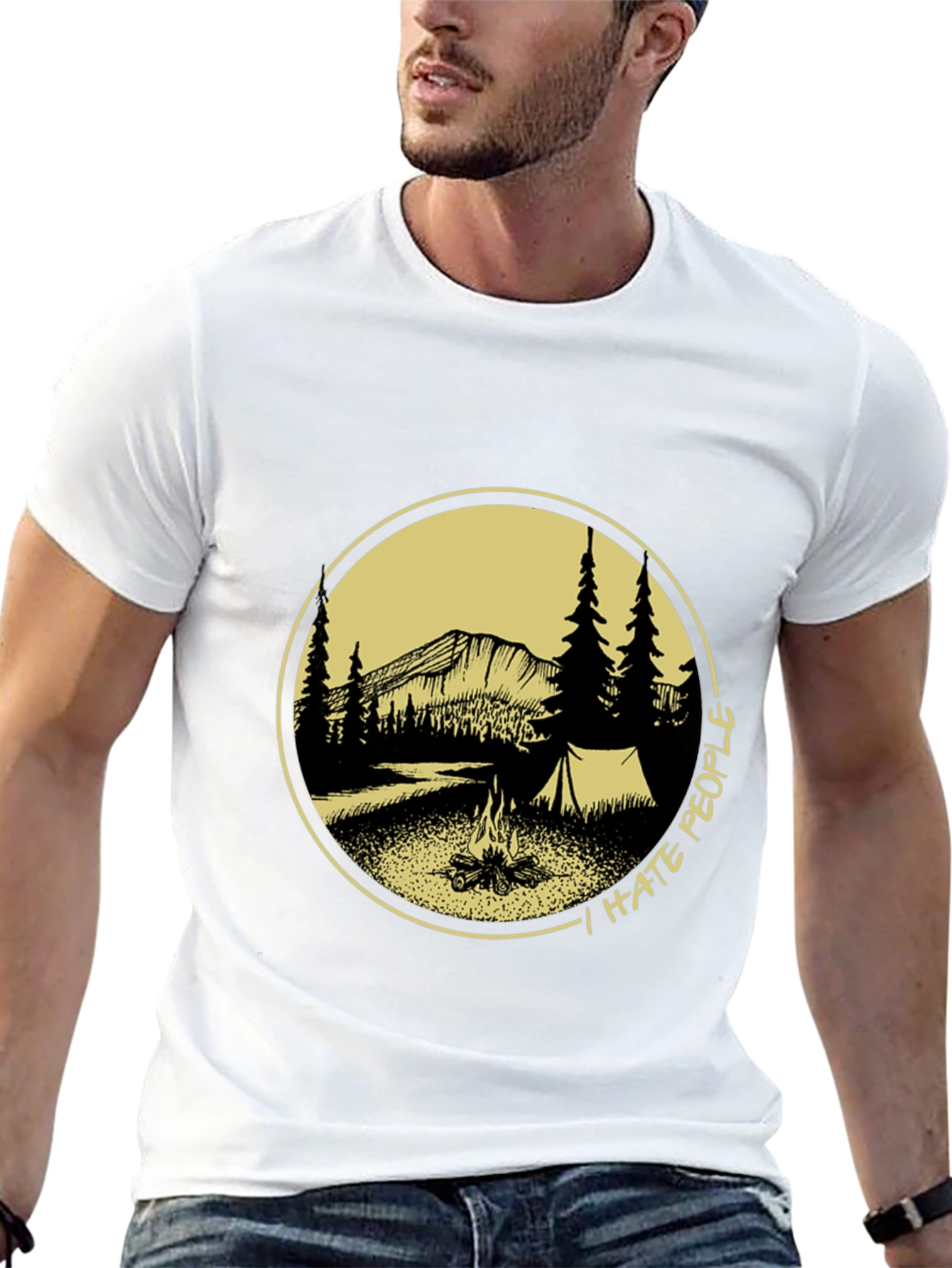 I Hate People Camping Graphic Tee