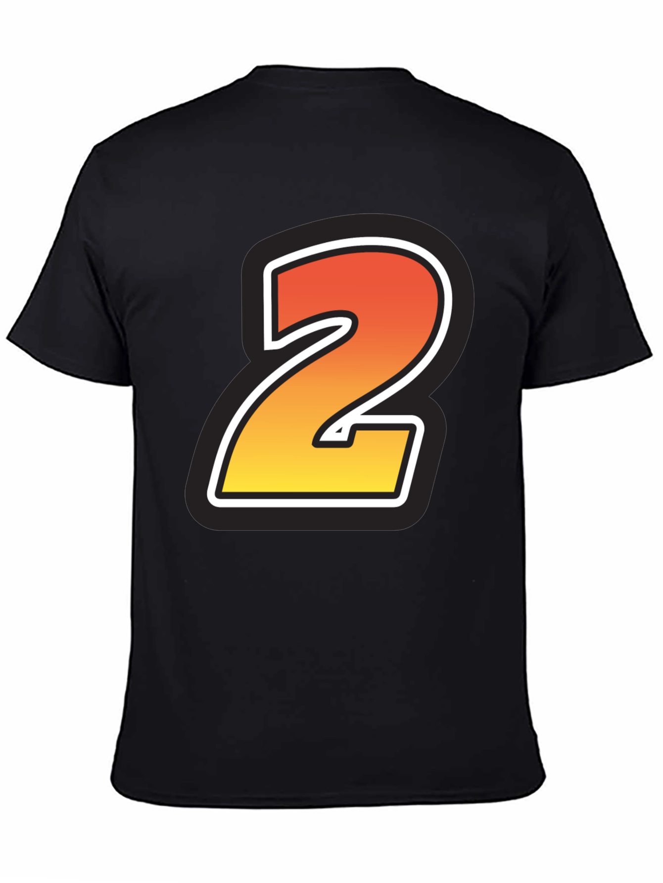 Number 2 Graphic Tee - Stylish Cotton Blend T-Shirt