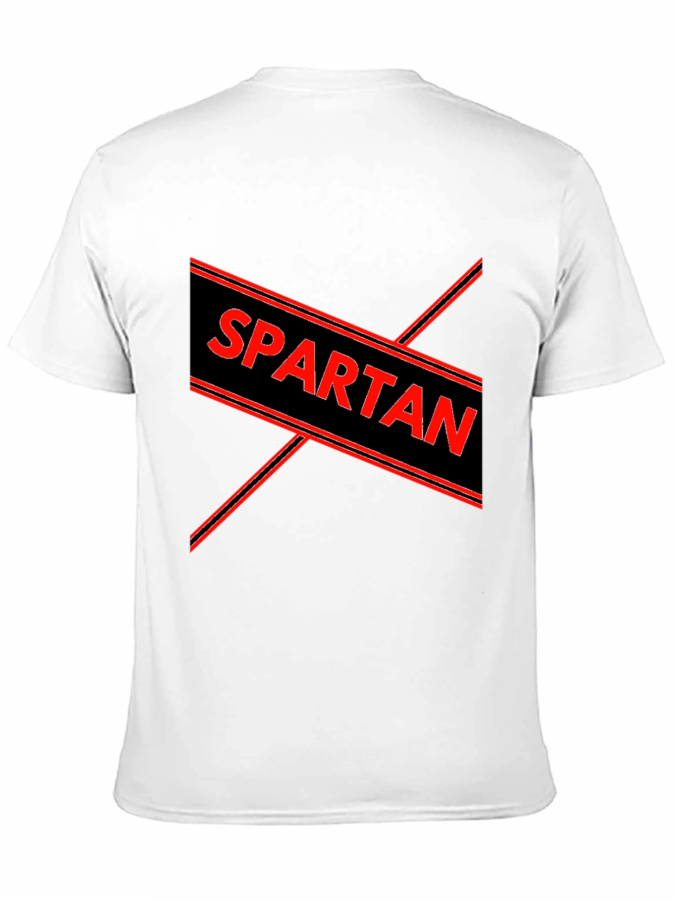 Spartan Graphic Print Black T-Shirt