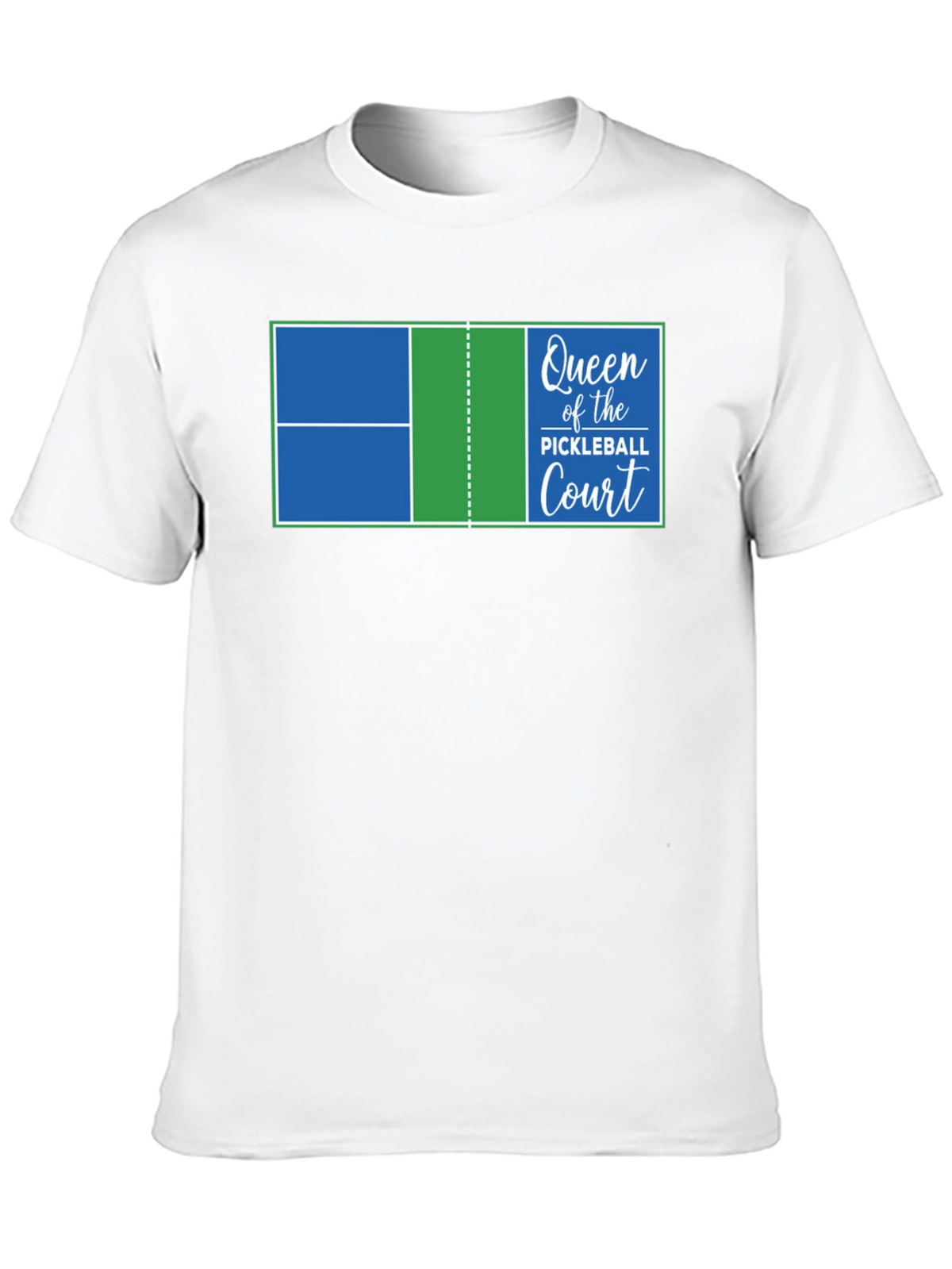 Queen of the Pickleball Court Graphic T-Shirt
