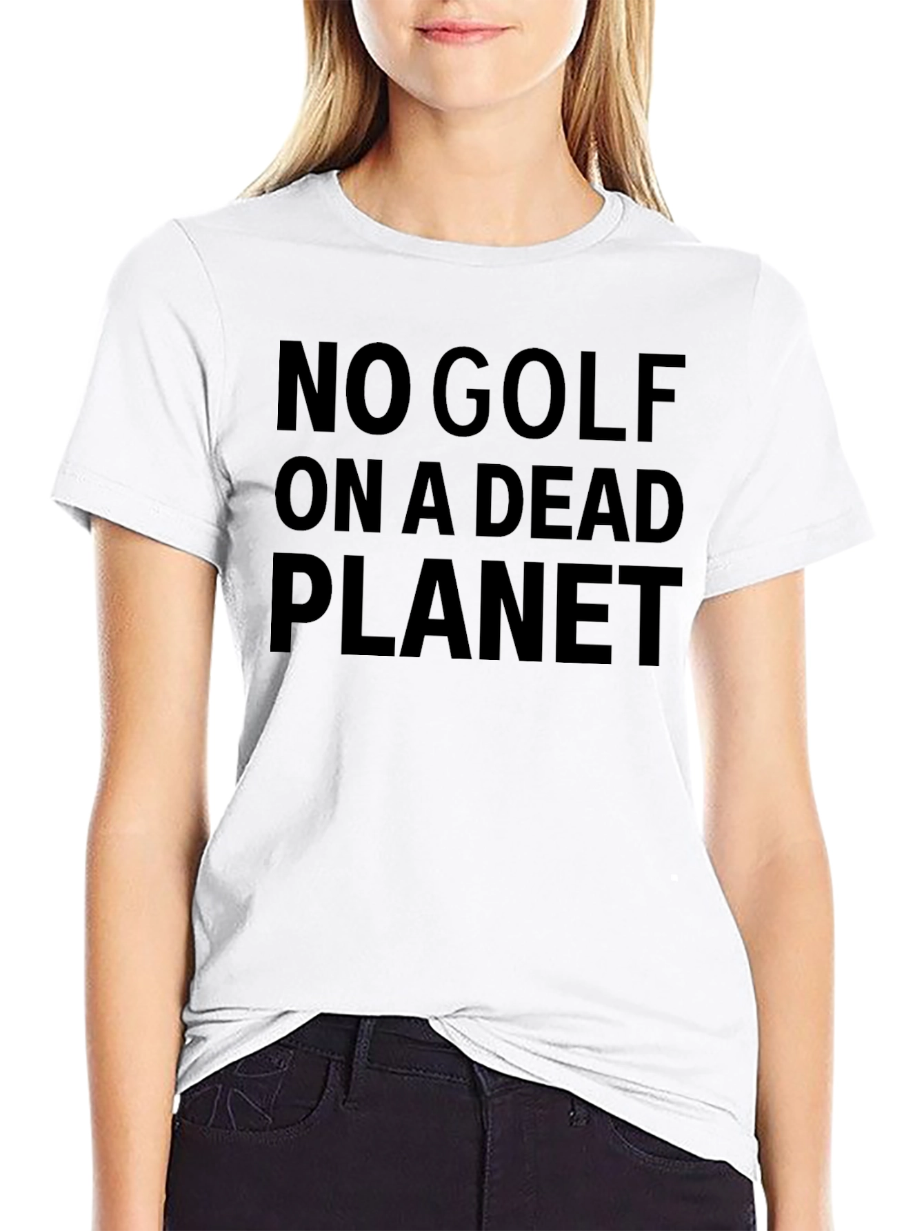 No Golf on a Dead Planet Graphic T-Shirt