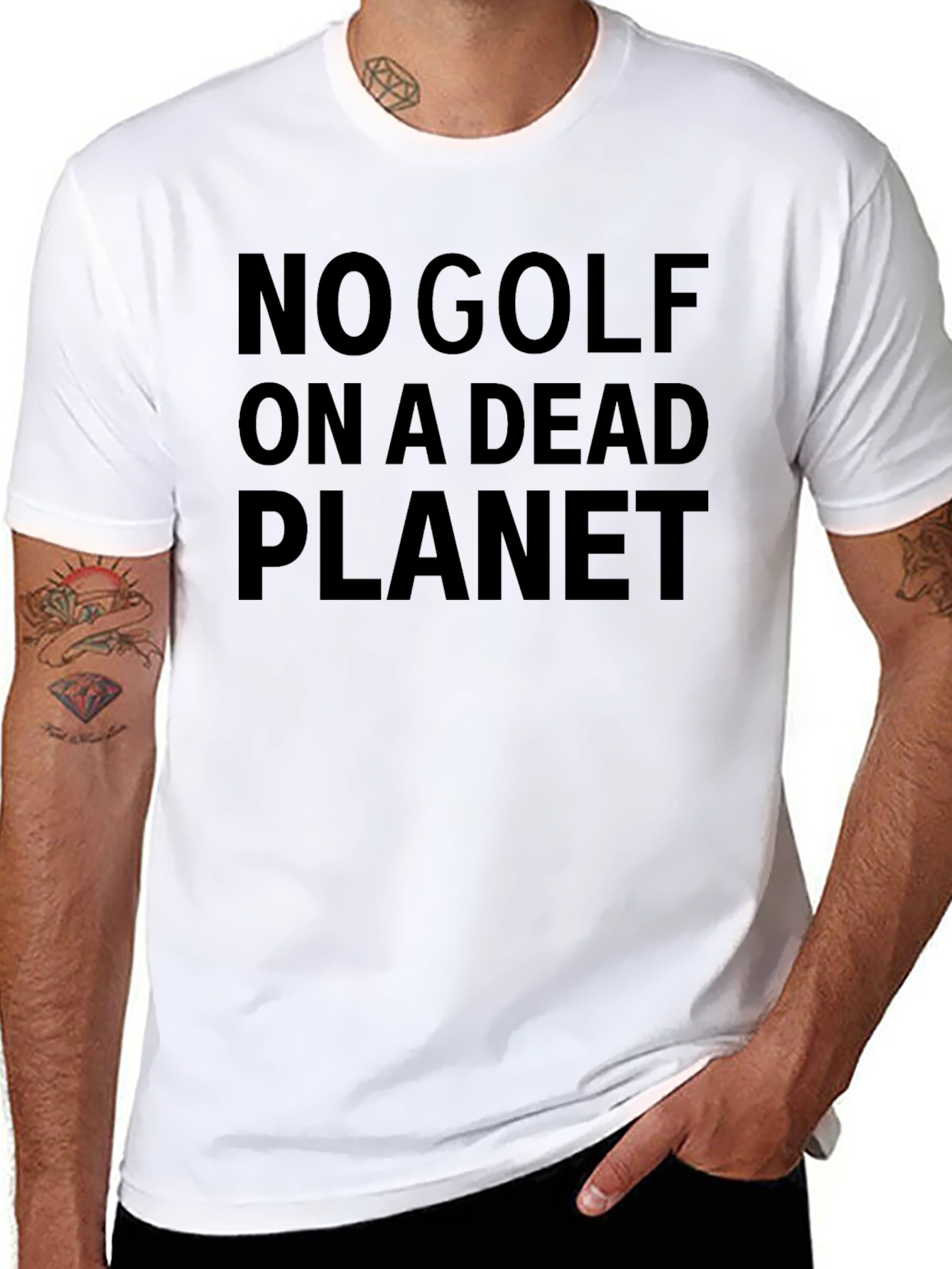 No Golf on a Dead Planet Graphic T-Shirt