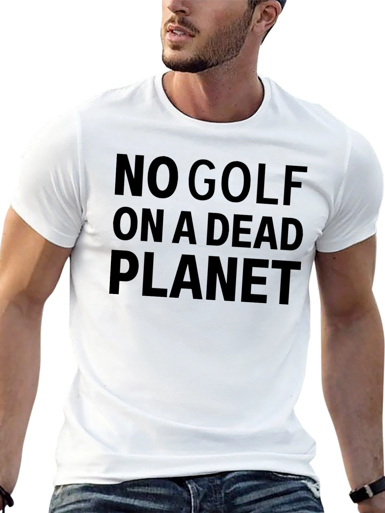 No Golf on a Dead Planet Graphic T-Shirt