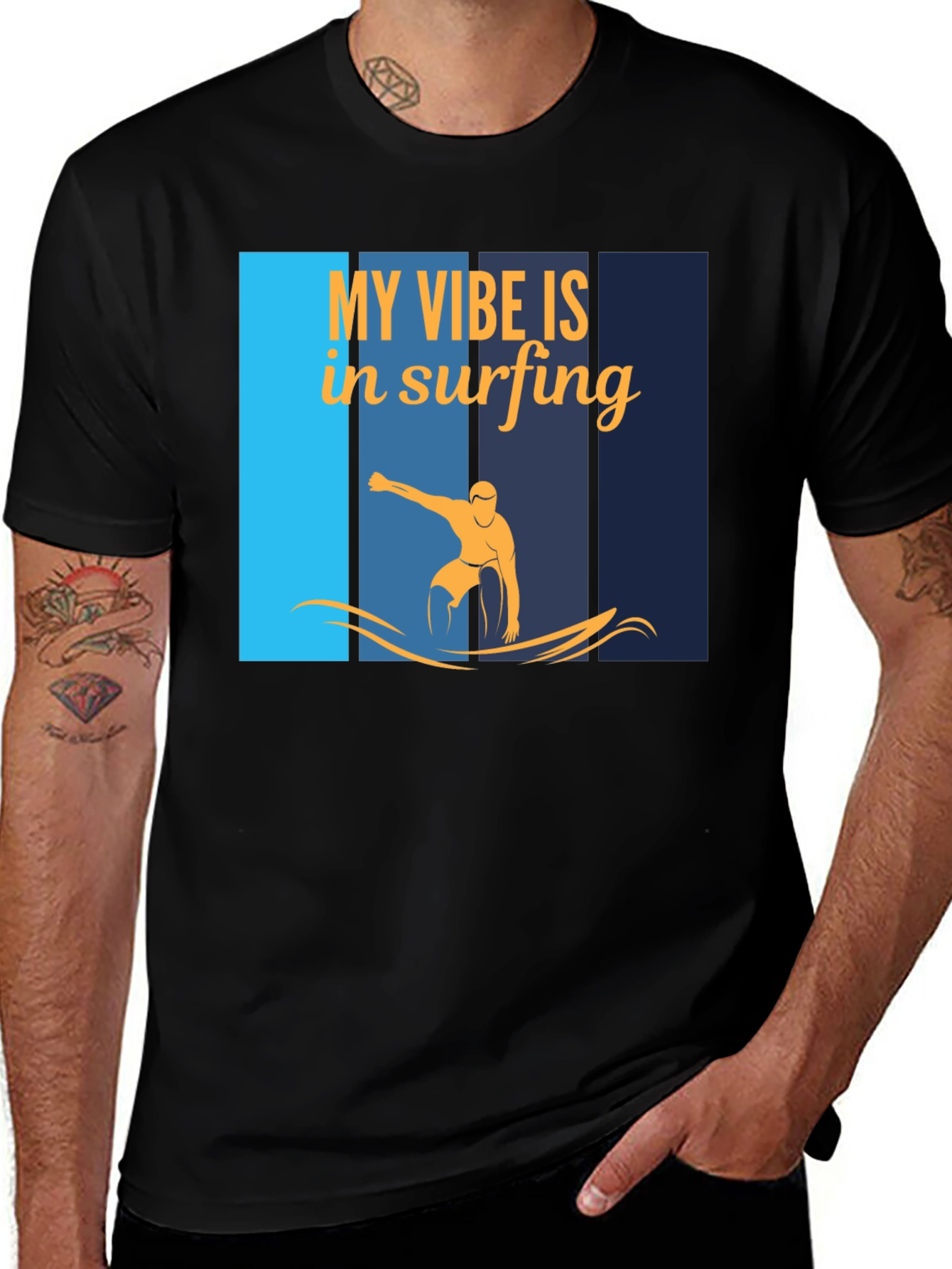 Surfing Vibe Graphic T-Shirt