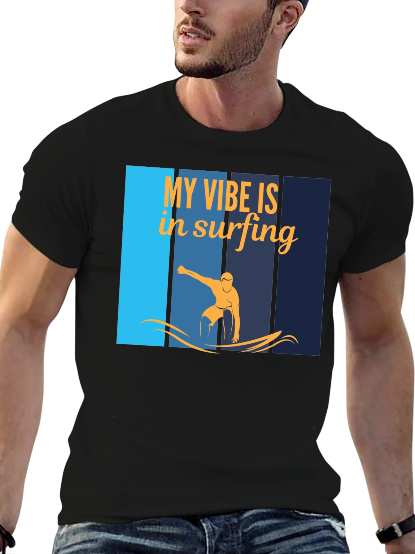Surfing Vibe Graphic T-Shirt
