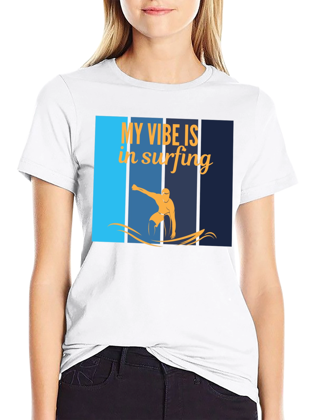 Surfing Vibe Graphic T-Shirt