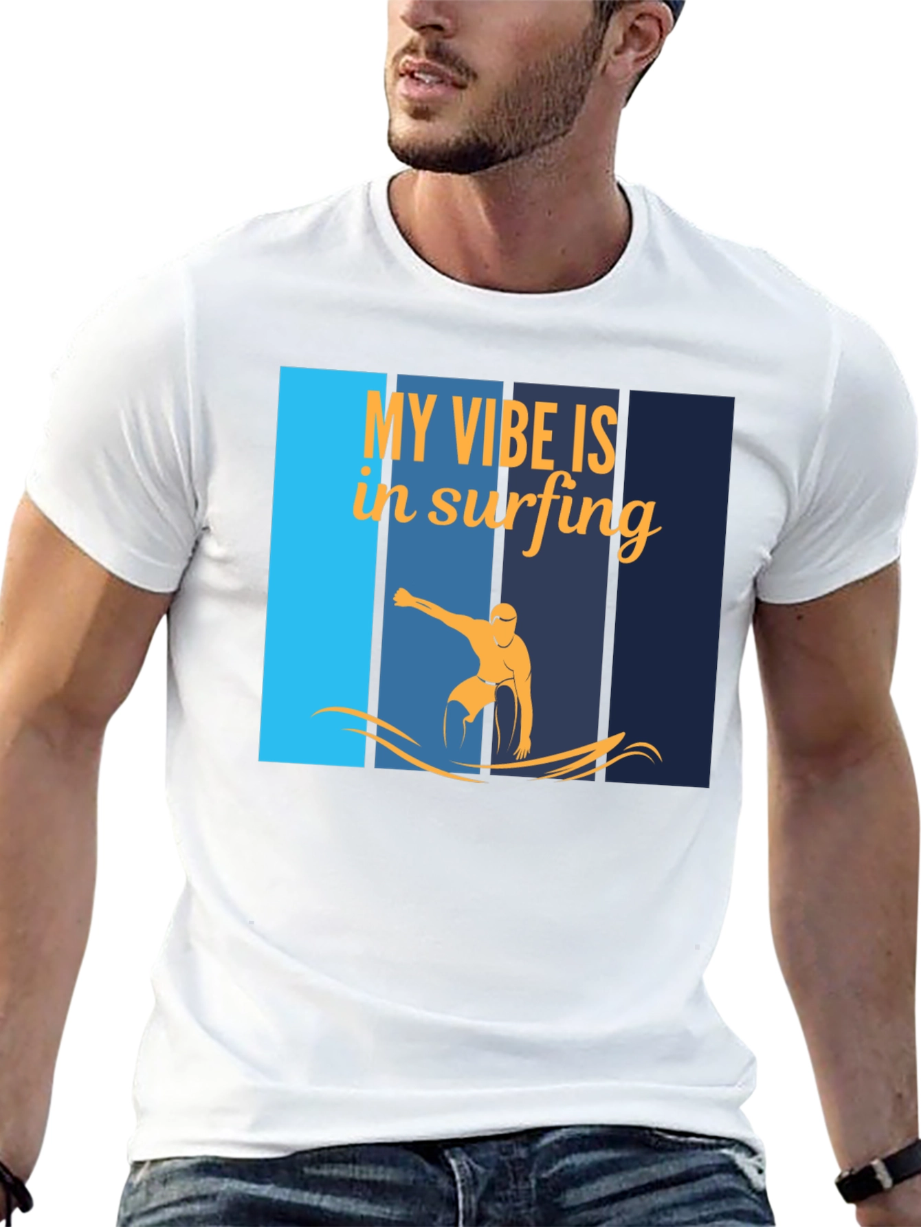 Surfing Vibe Graphic T-Shirt