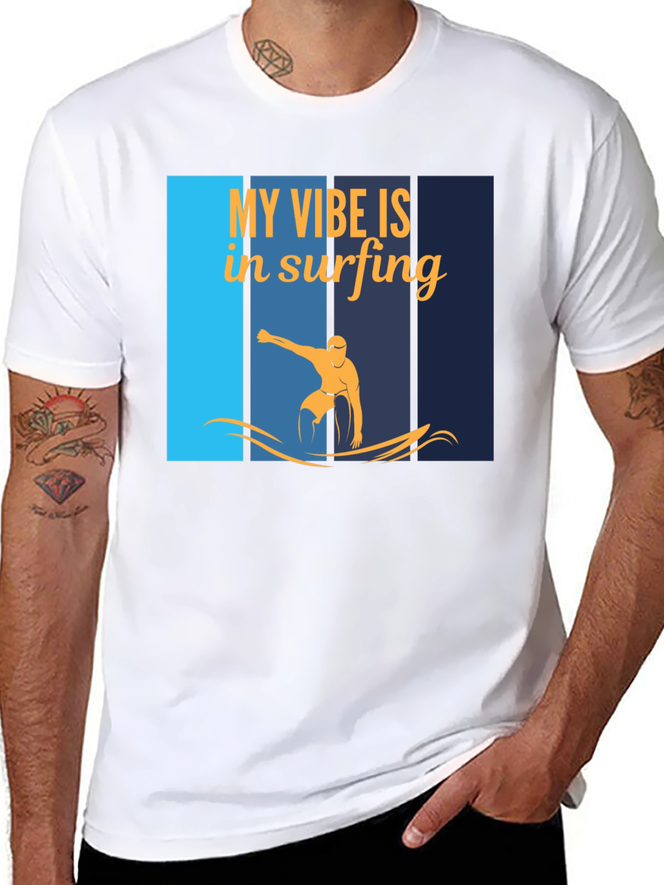 Surfing Vibe Graphic T-Shirt