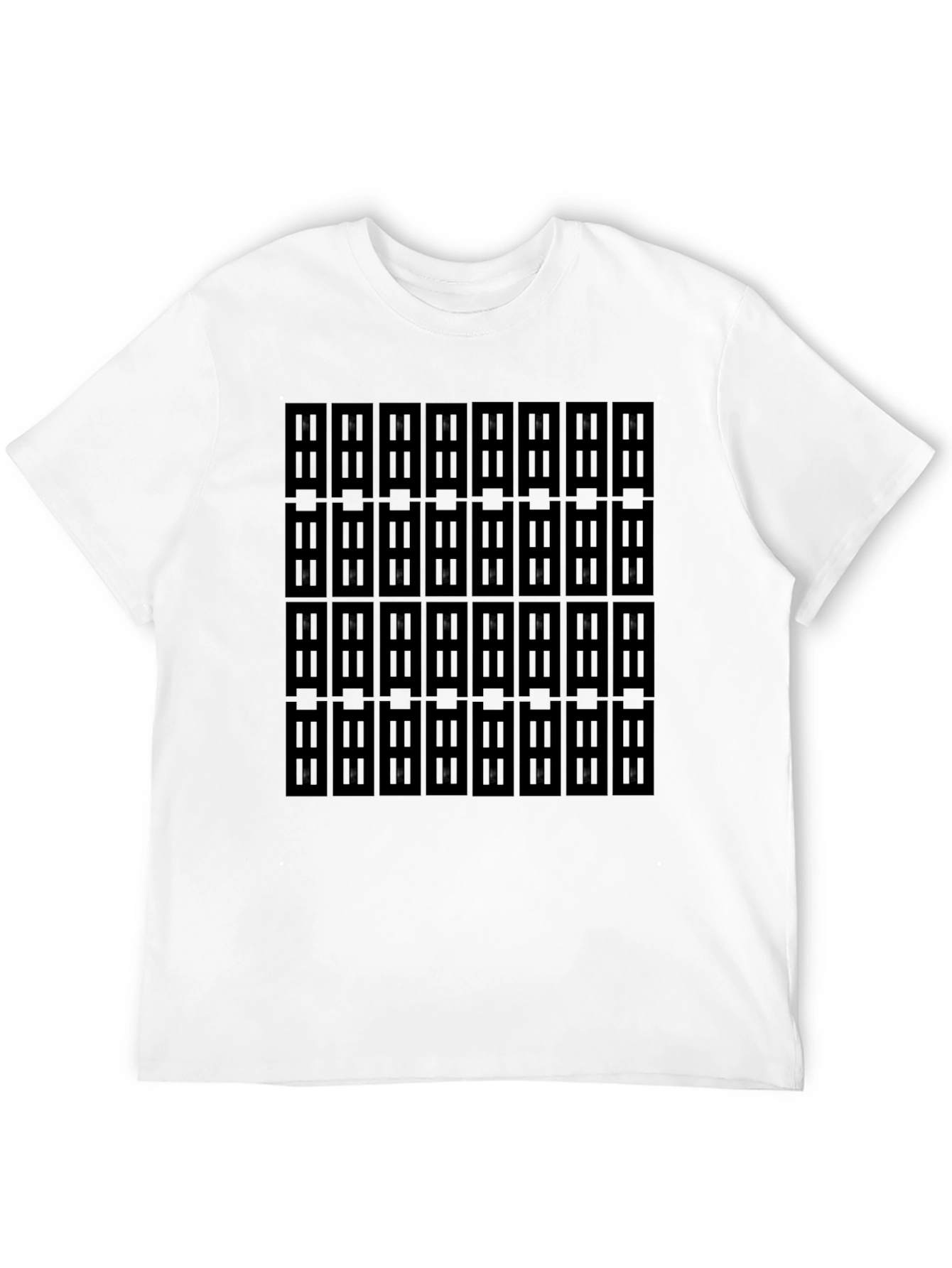 Patterned Black T-Shirt
