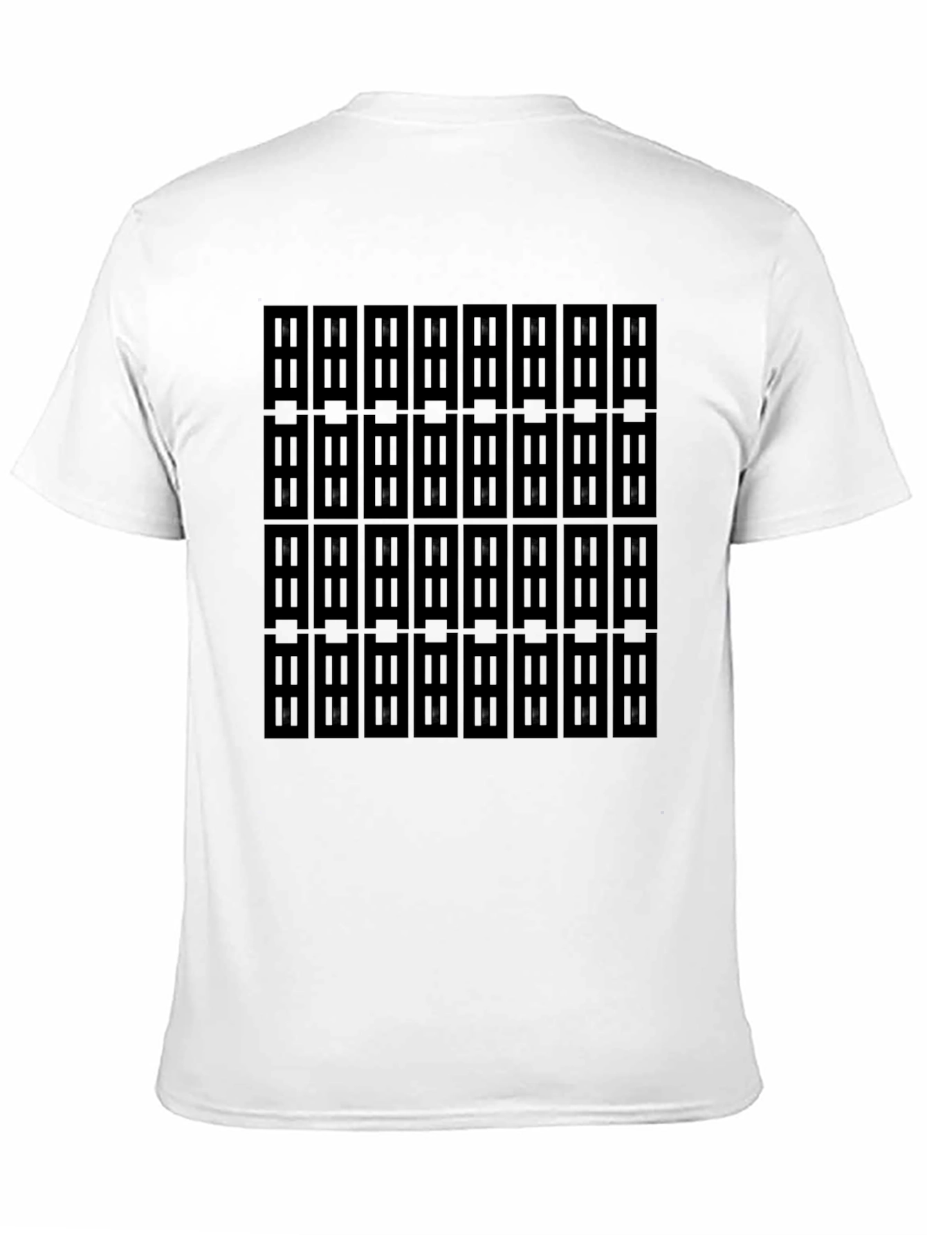 Patterned Black T-Shirt
