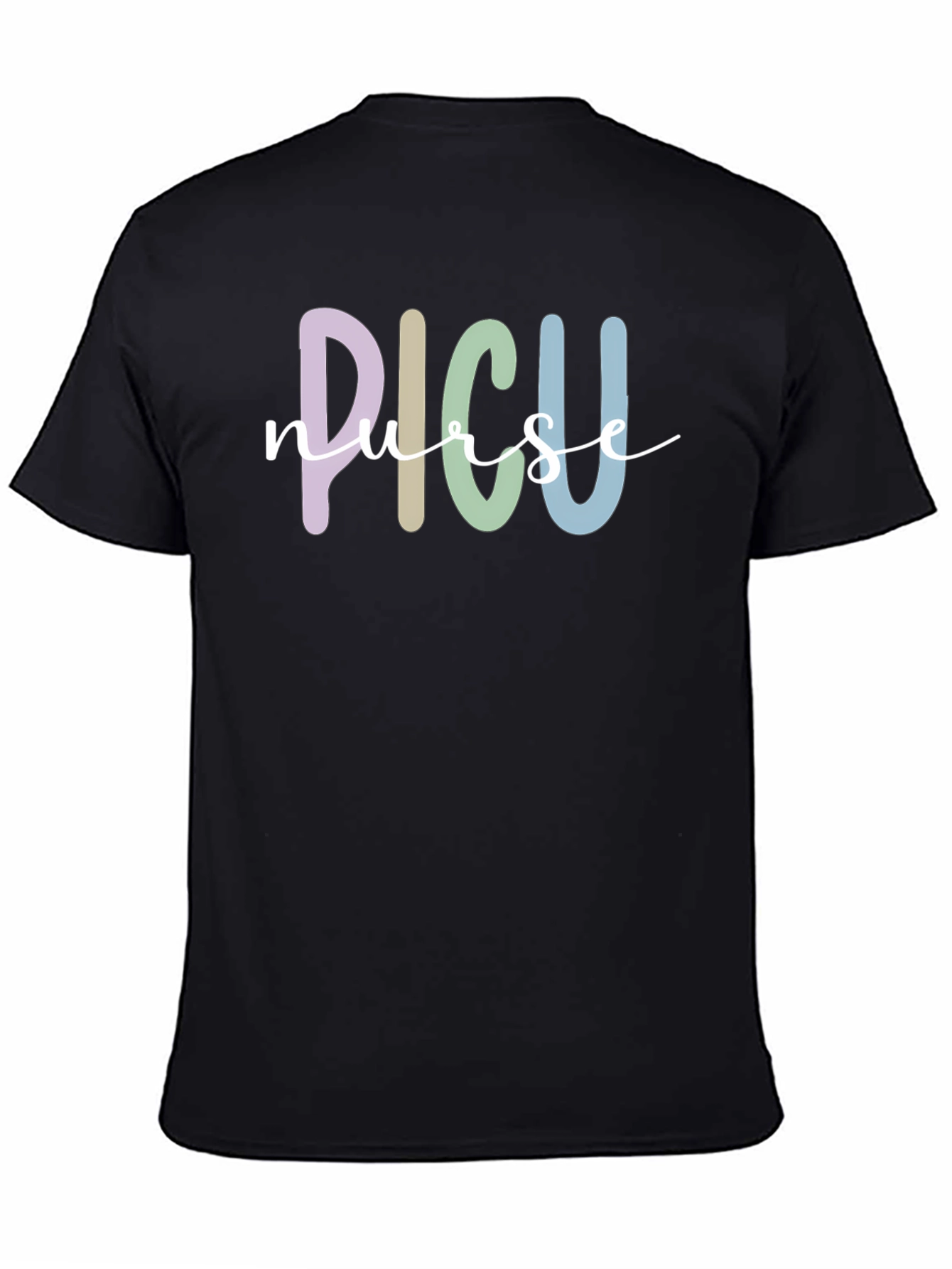 PICU Nurse Graphic Tee - Black