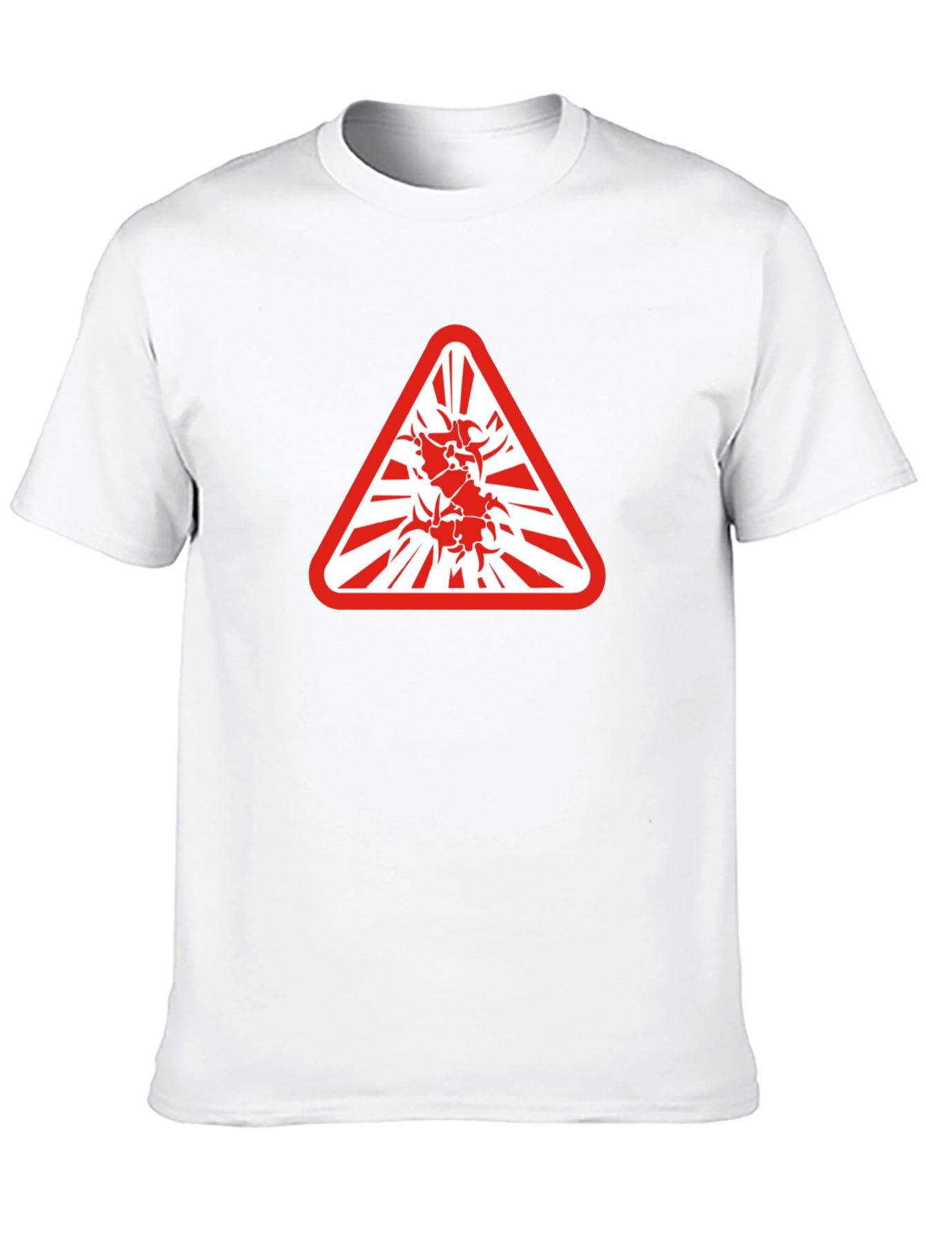 Hazard Symbol Graphic Tee - Edgy & Bold Style