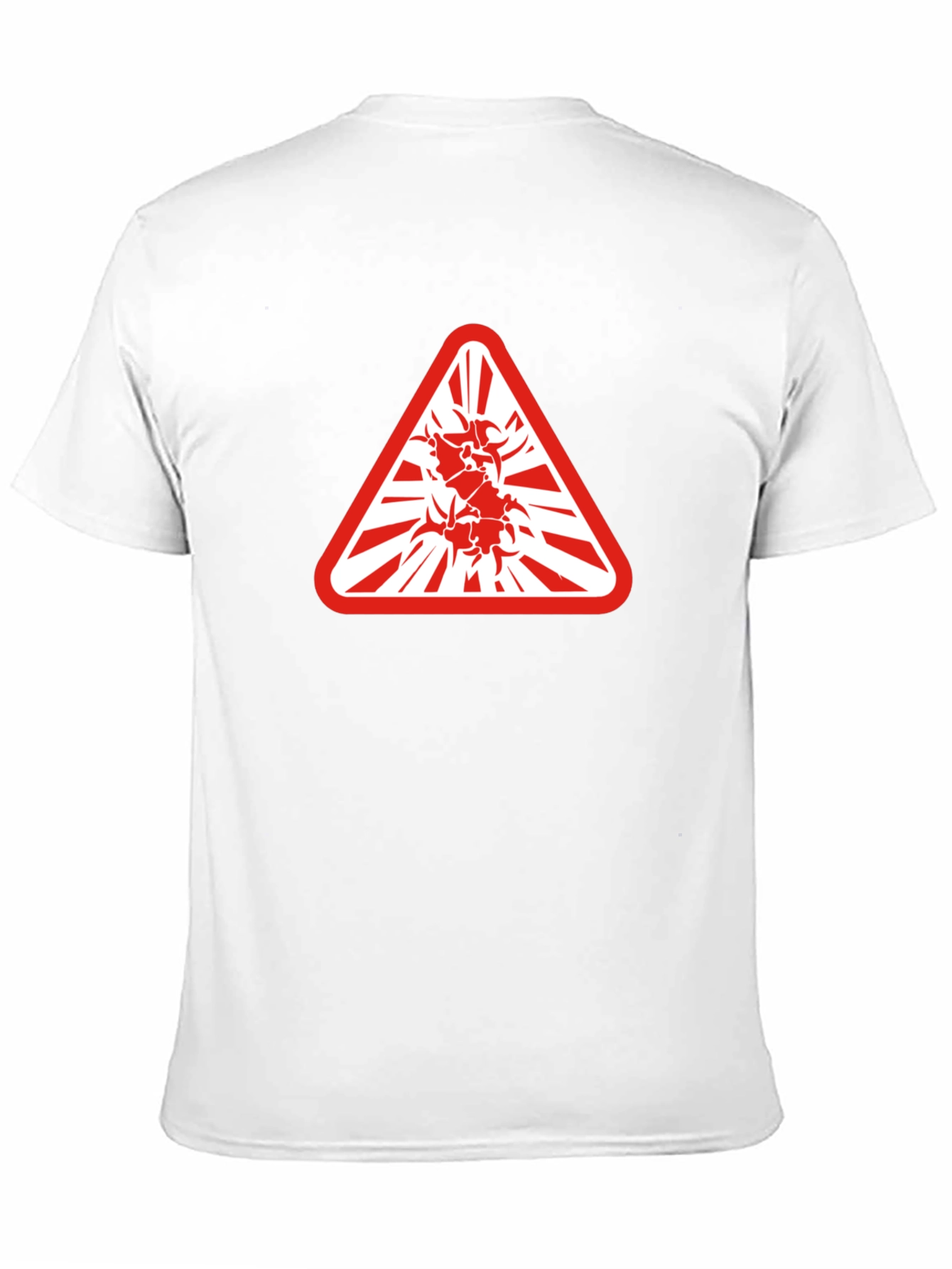 Hazard Symbol Graphic Tee - Edgy & Bold Style