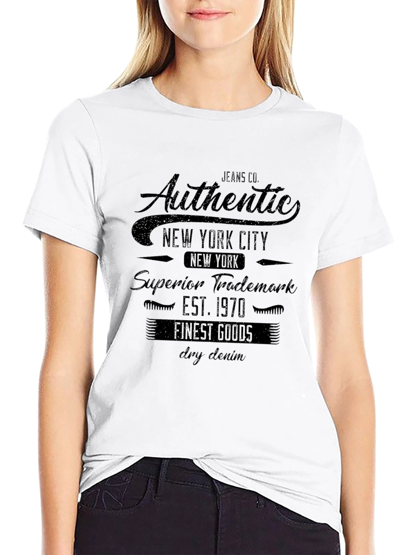 Authentic New York City Black Graphic Tee