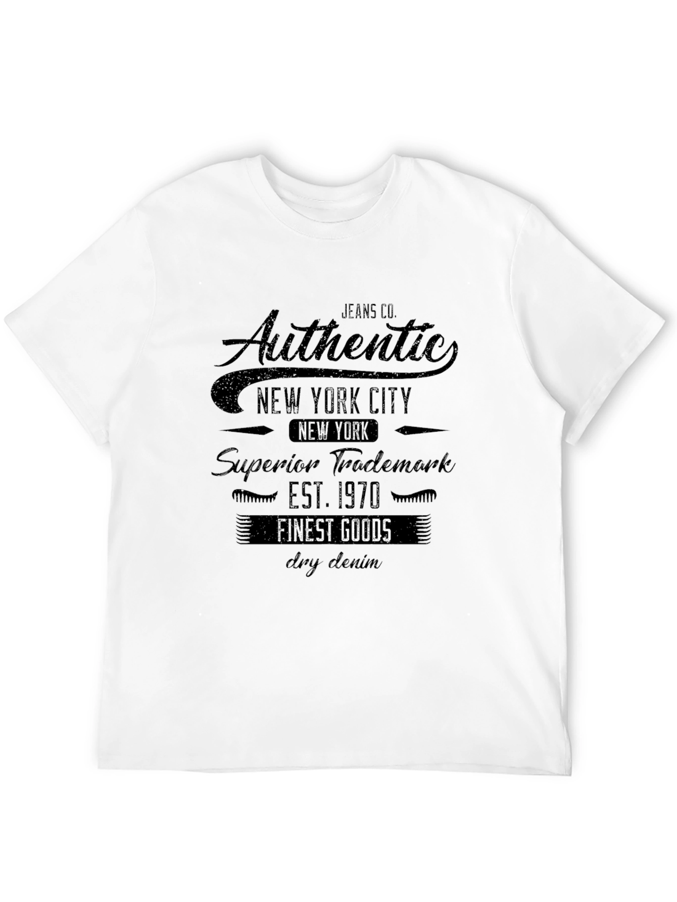 Authentic New York City Black Graphic Tee