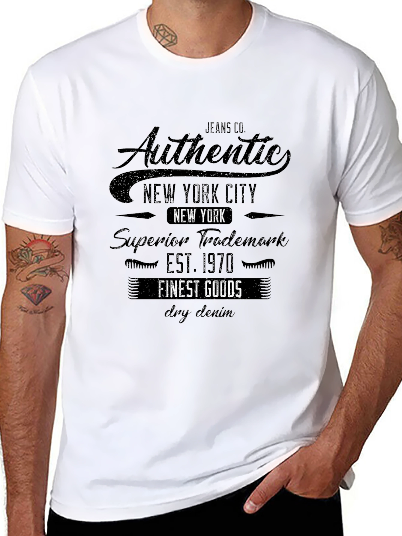 Authentic New York City Black Graphic Tee