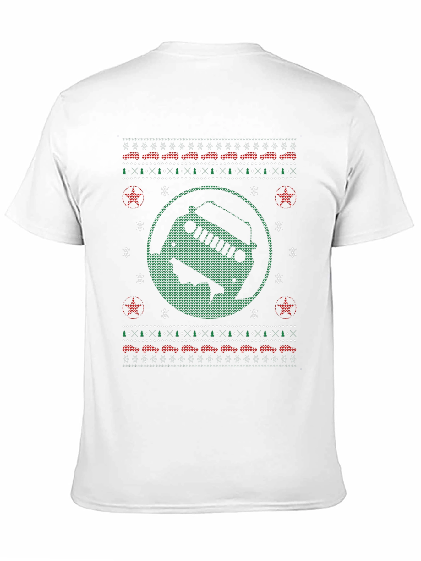 Festive Jeep Ugly Christmas Sweater T-Shirt