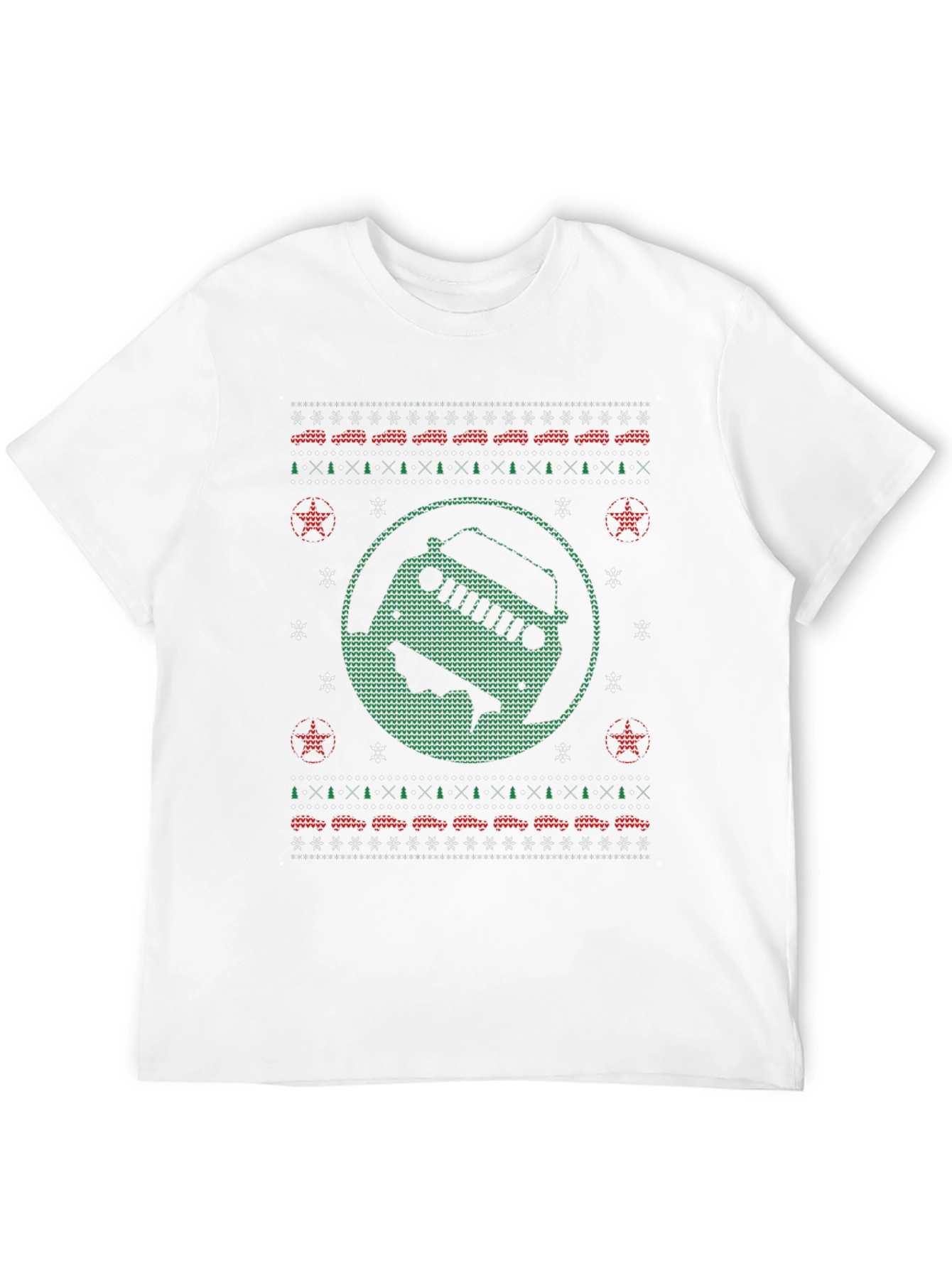 Festive Jeep Ugly Christmas Sweater T-Shirt
