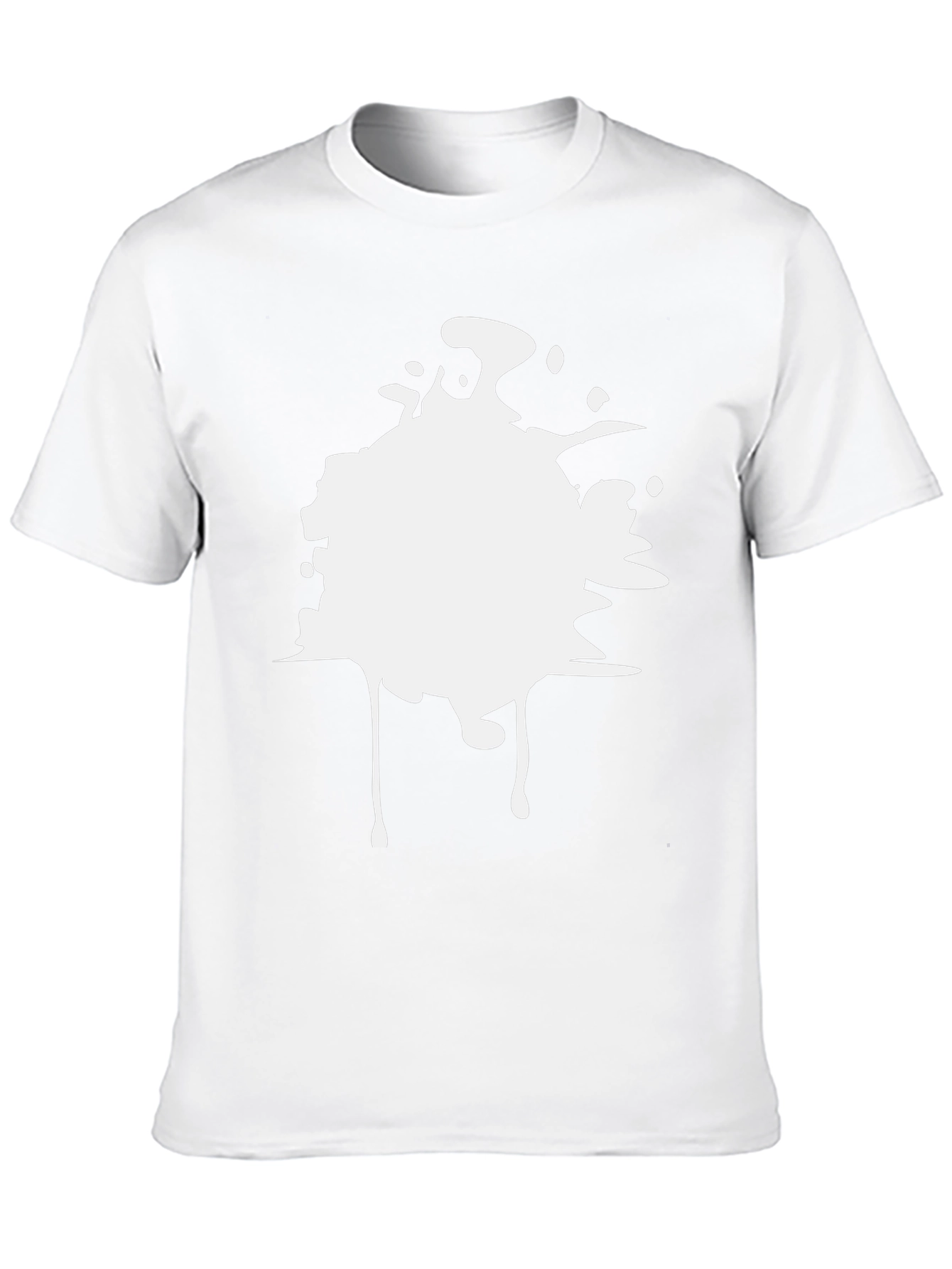 Abstract Splatter Graphic T-Shirt - Mens Black Tee