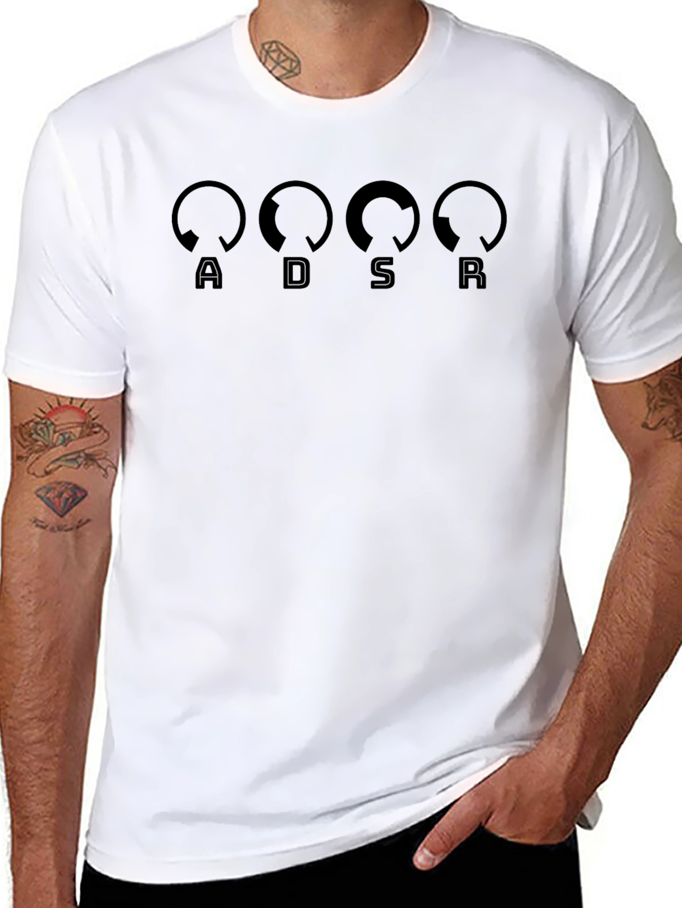 ADSR Synth Waveform Graphic T-Shirt