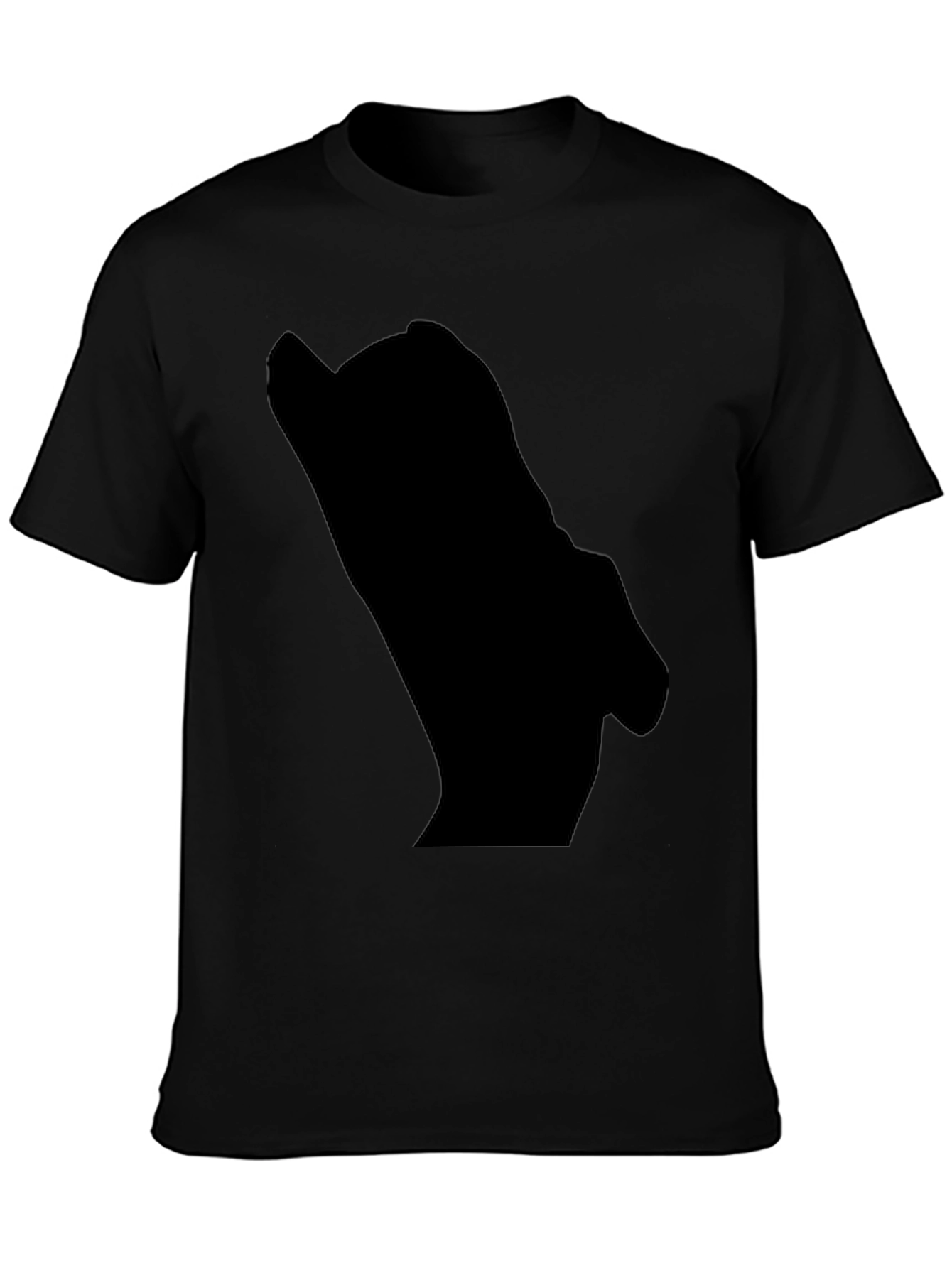 Mens Black Graphic Tee - Mystery Design