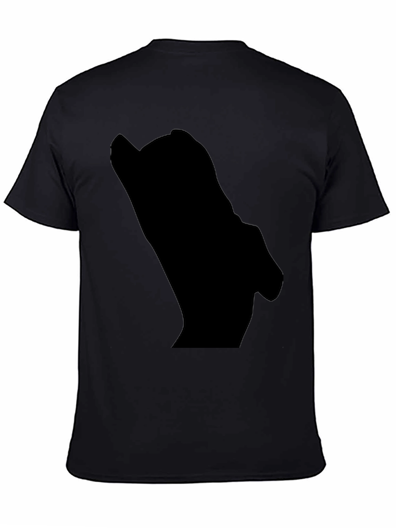 Mens Black Graphic Tee - Mystery Design