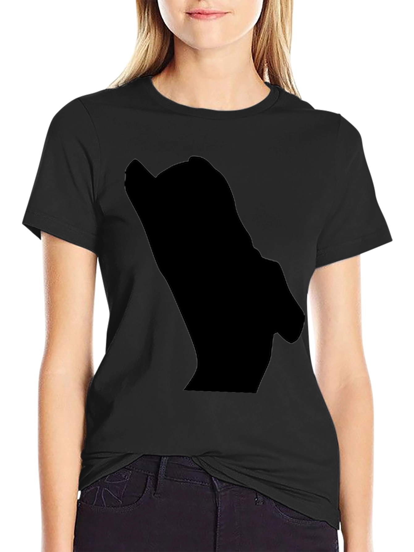 Mens Black Graphic Tee - Mystery Design