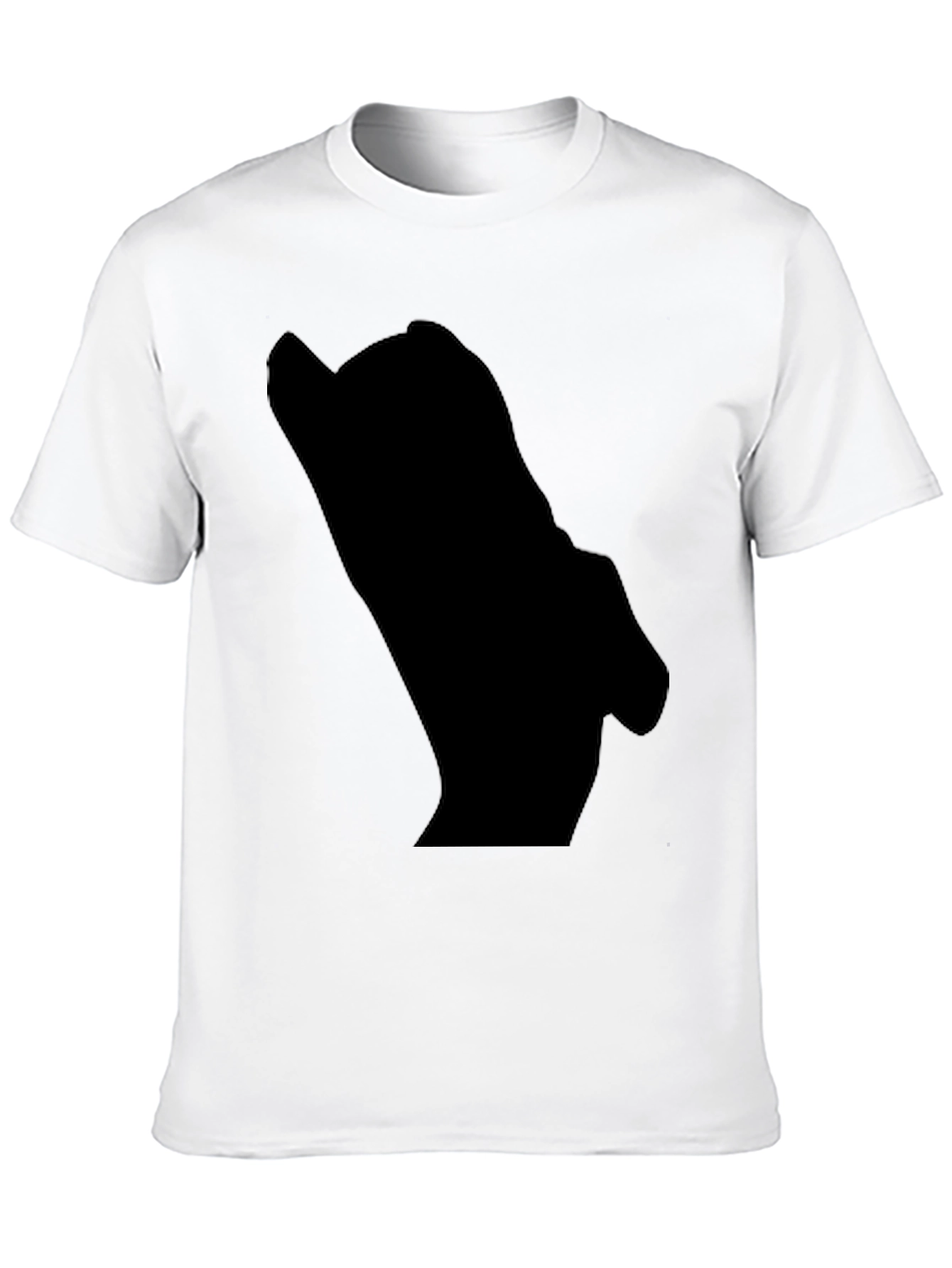 Mens Black Graphic Tee - Mystery Design