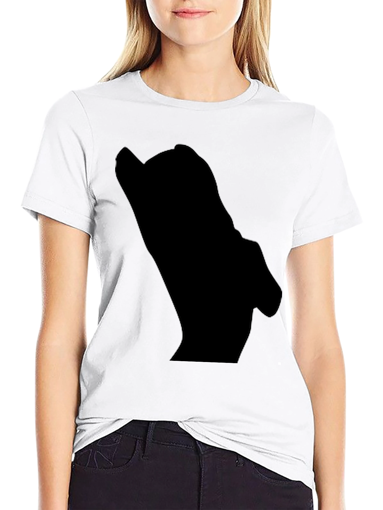 Mens Black Graphic Tee - Mystery Design