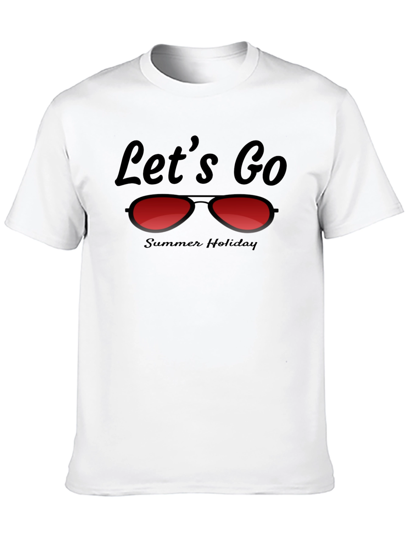 Lets Go Summer Holiday Graphic Tee
