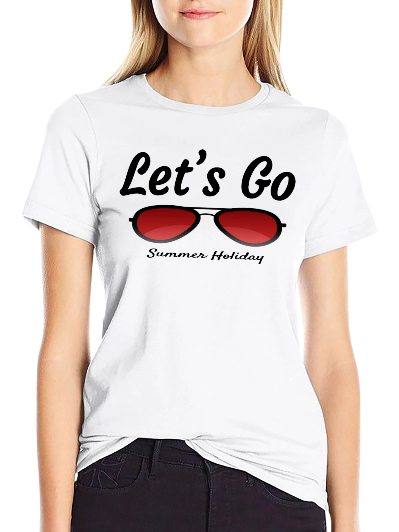 Lets Go Summer Holiday Graphic Tee