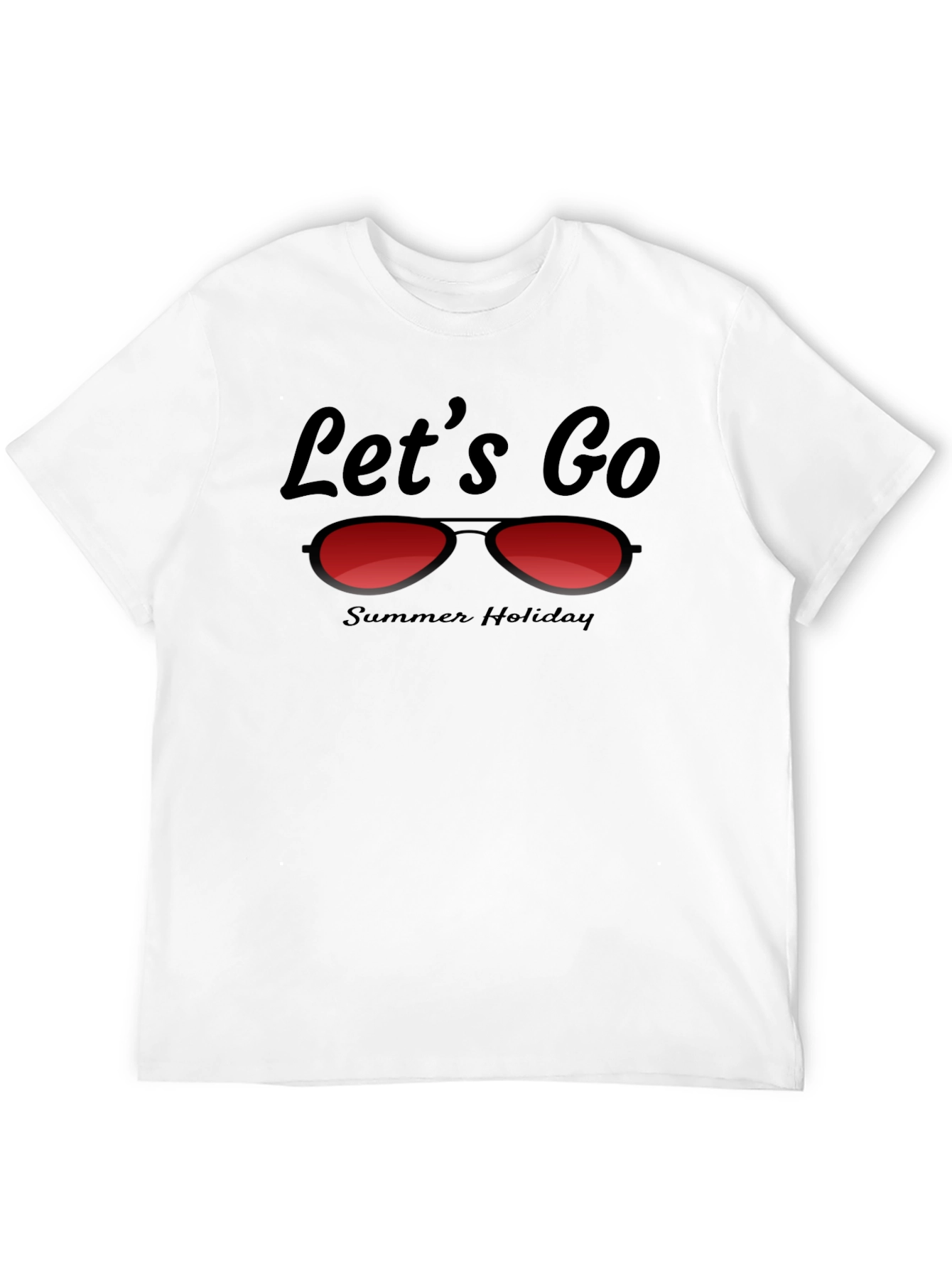 Lets Go Summer Holiday Graphic Tee