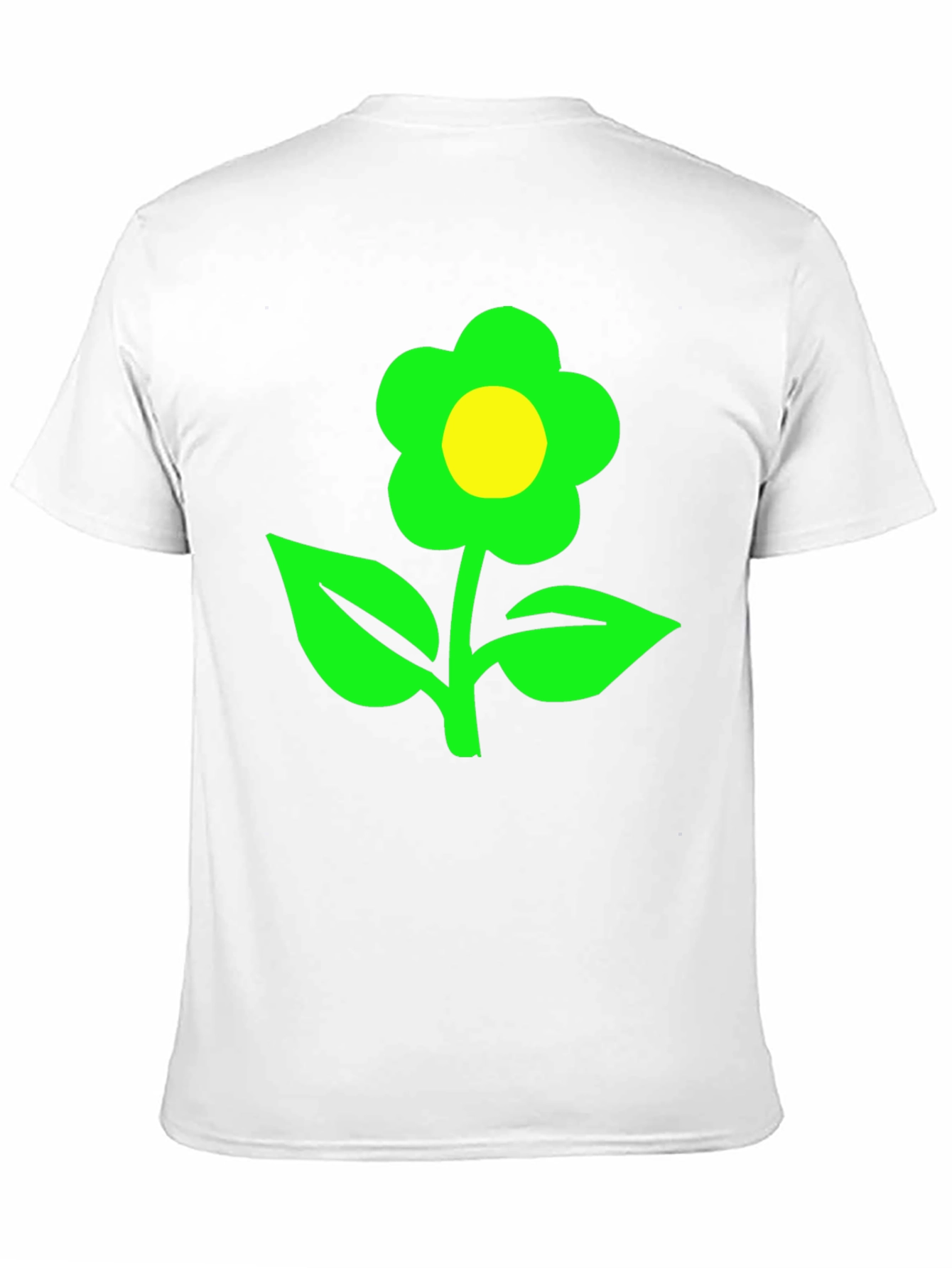Green Flower Graphic T-Shirt