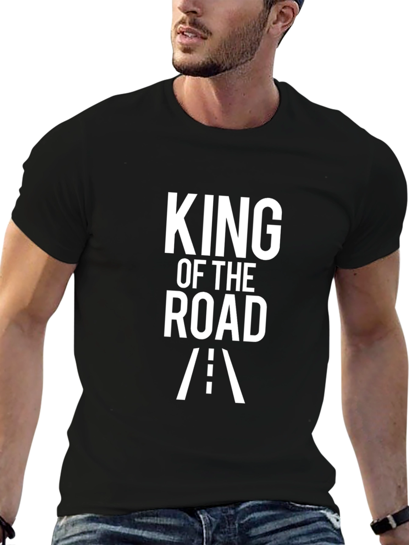 King of the Road Black Graphic Tee