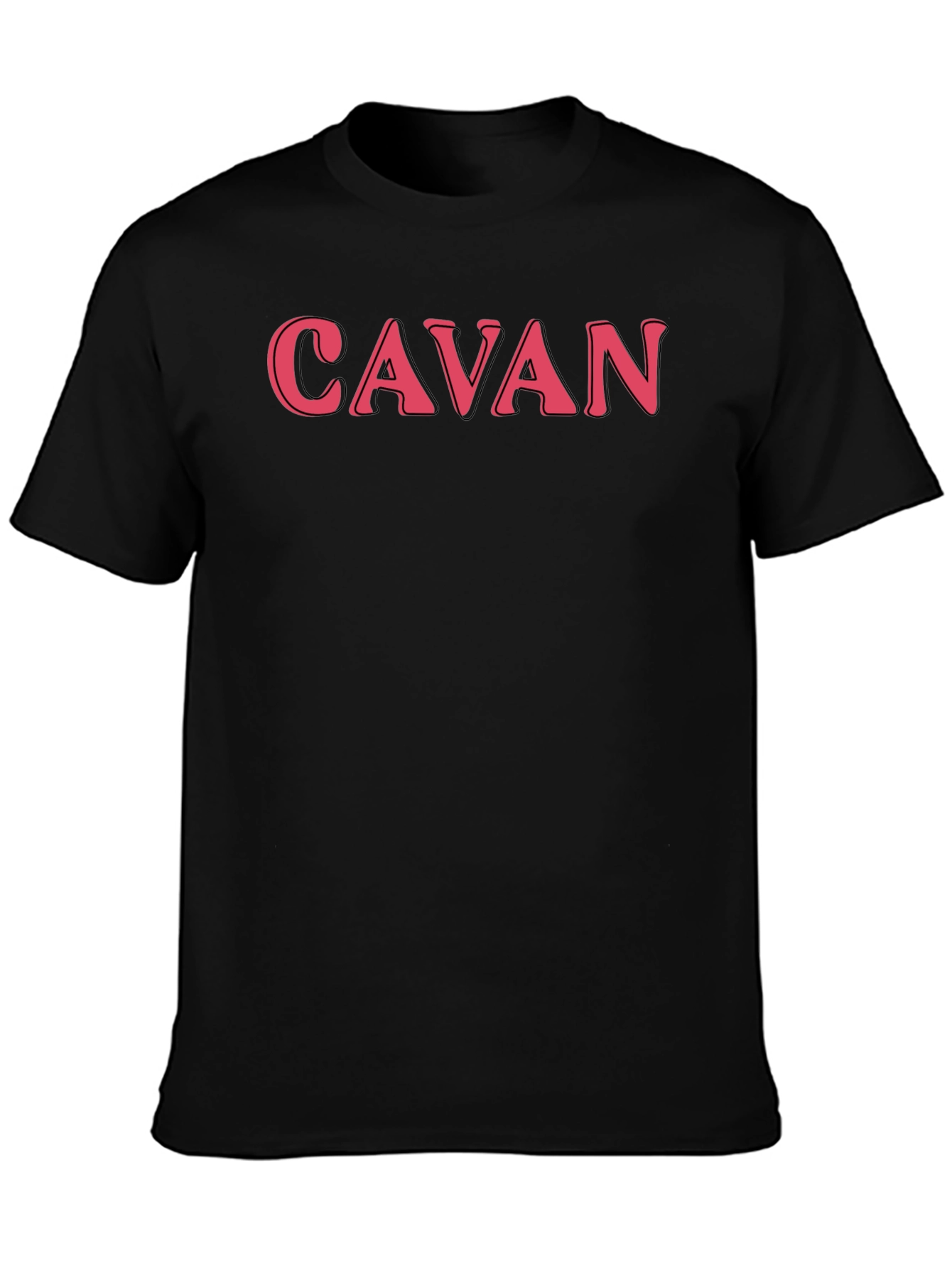 Cavan Text Graphic T-Shirt - Black