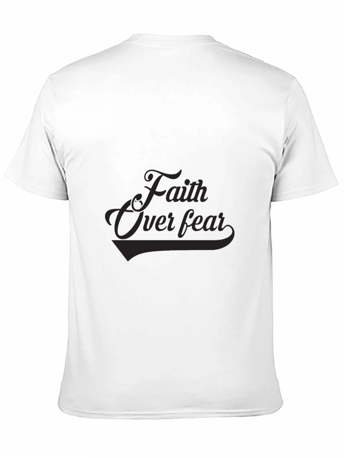 Faith Over Fear Graphic Tee - Premium Black T-Shirt