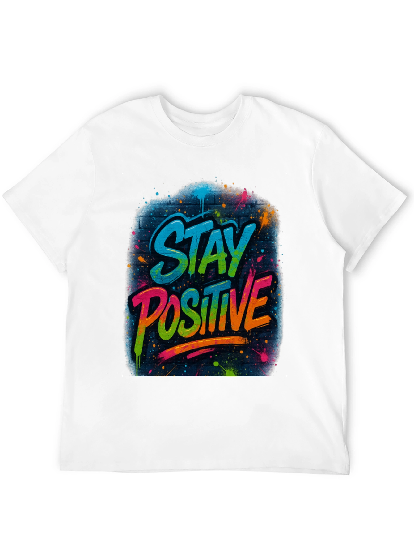 Stay Positive Graphic Tee - Black