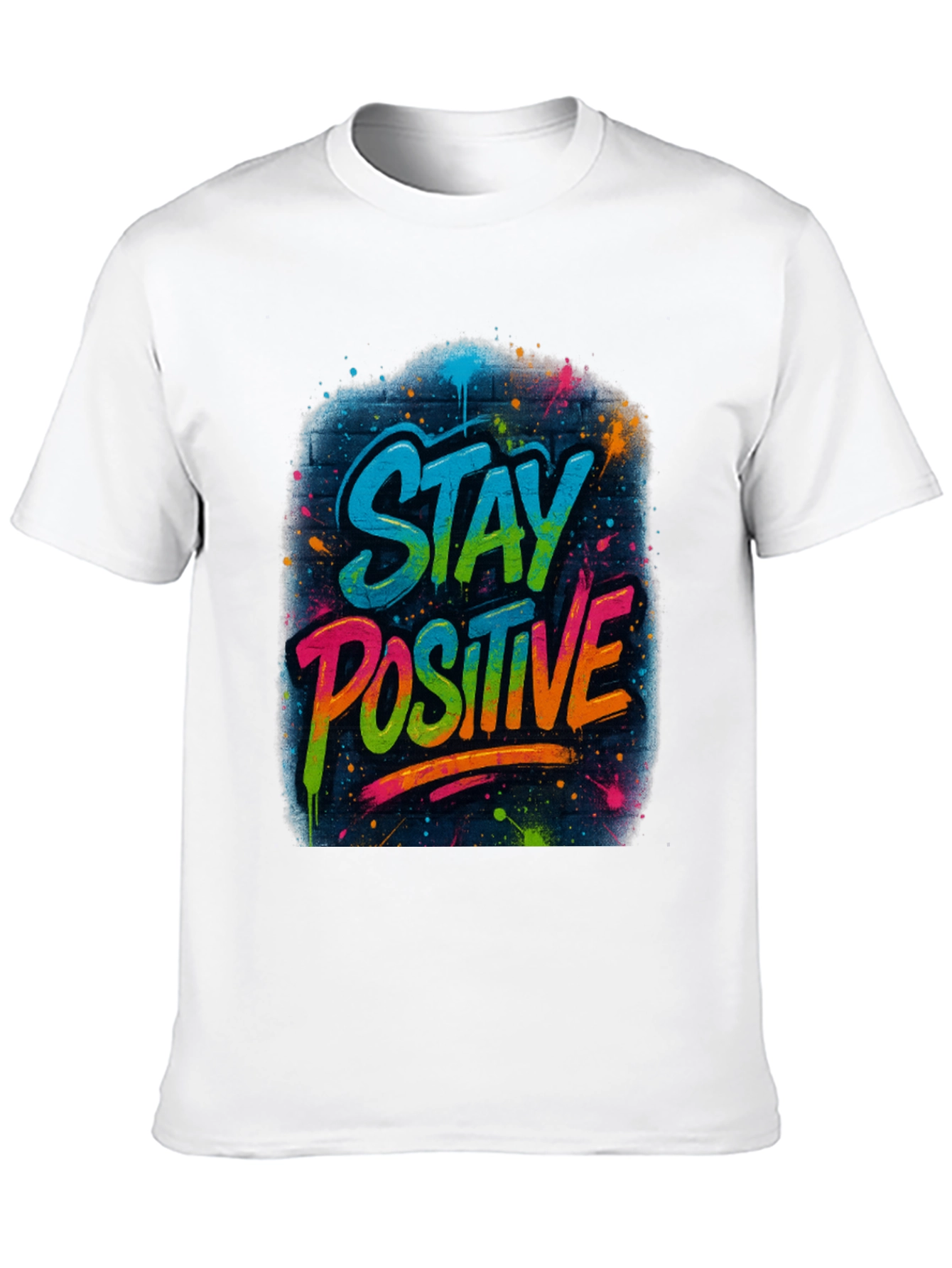 Stay Positive Graphic Tee - Black