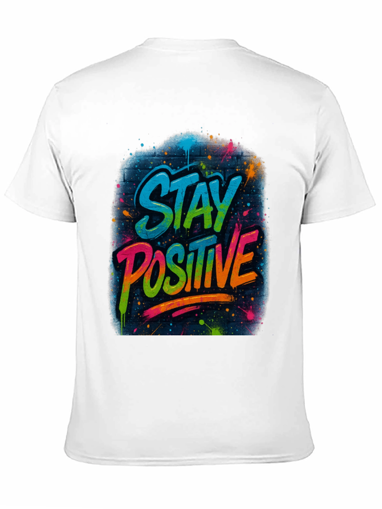 Stay Positive Graphic Tee - Black