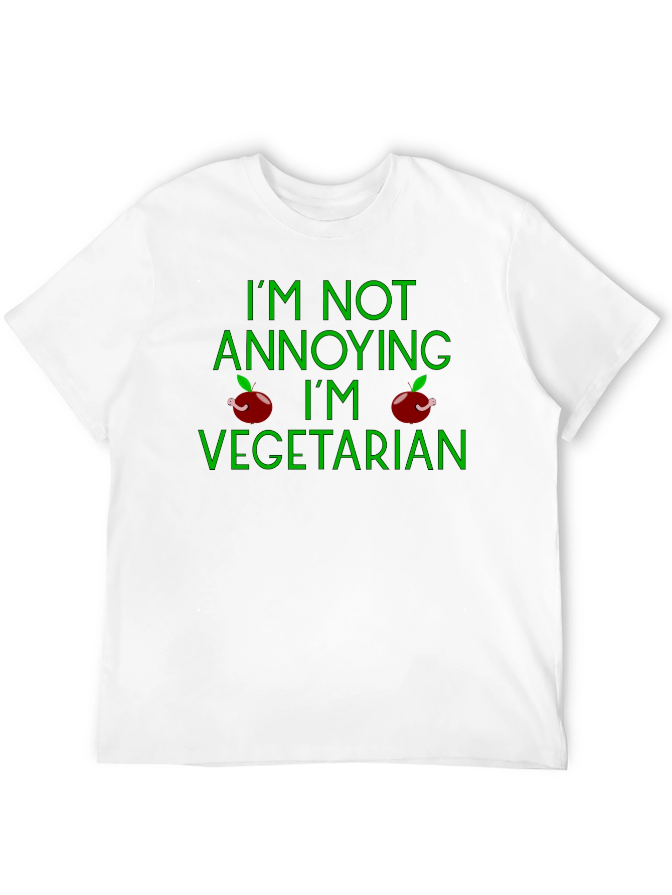 Vegetarian T-Shirt - Im Not Annoying Funny Tee