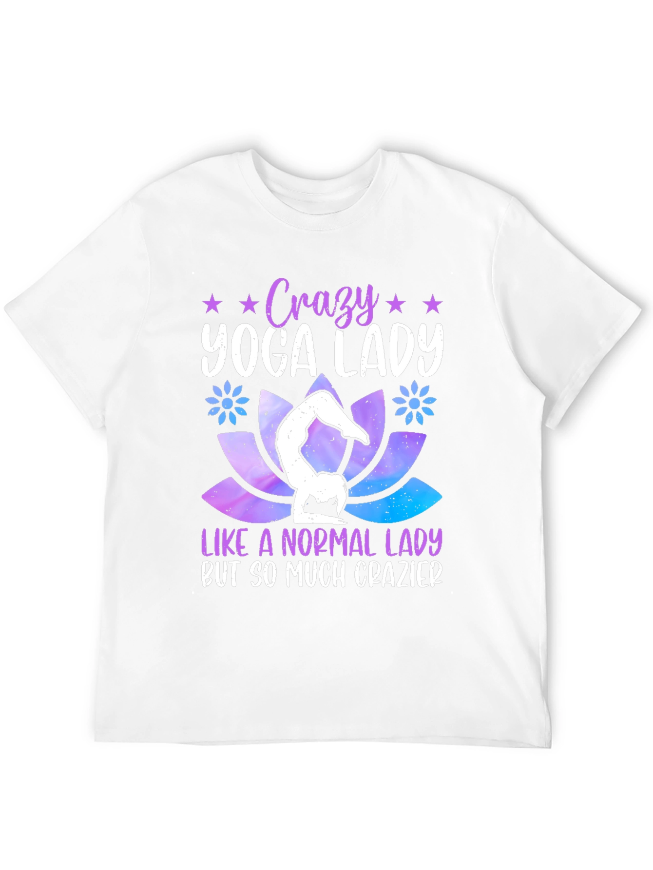 Crazy Yoga Lady Graphic T-Shirt