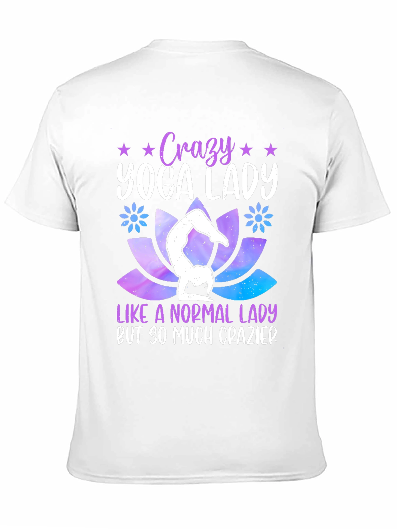 Crazy Yoga Lady Graphic T-Shirt