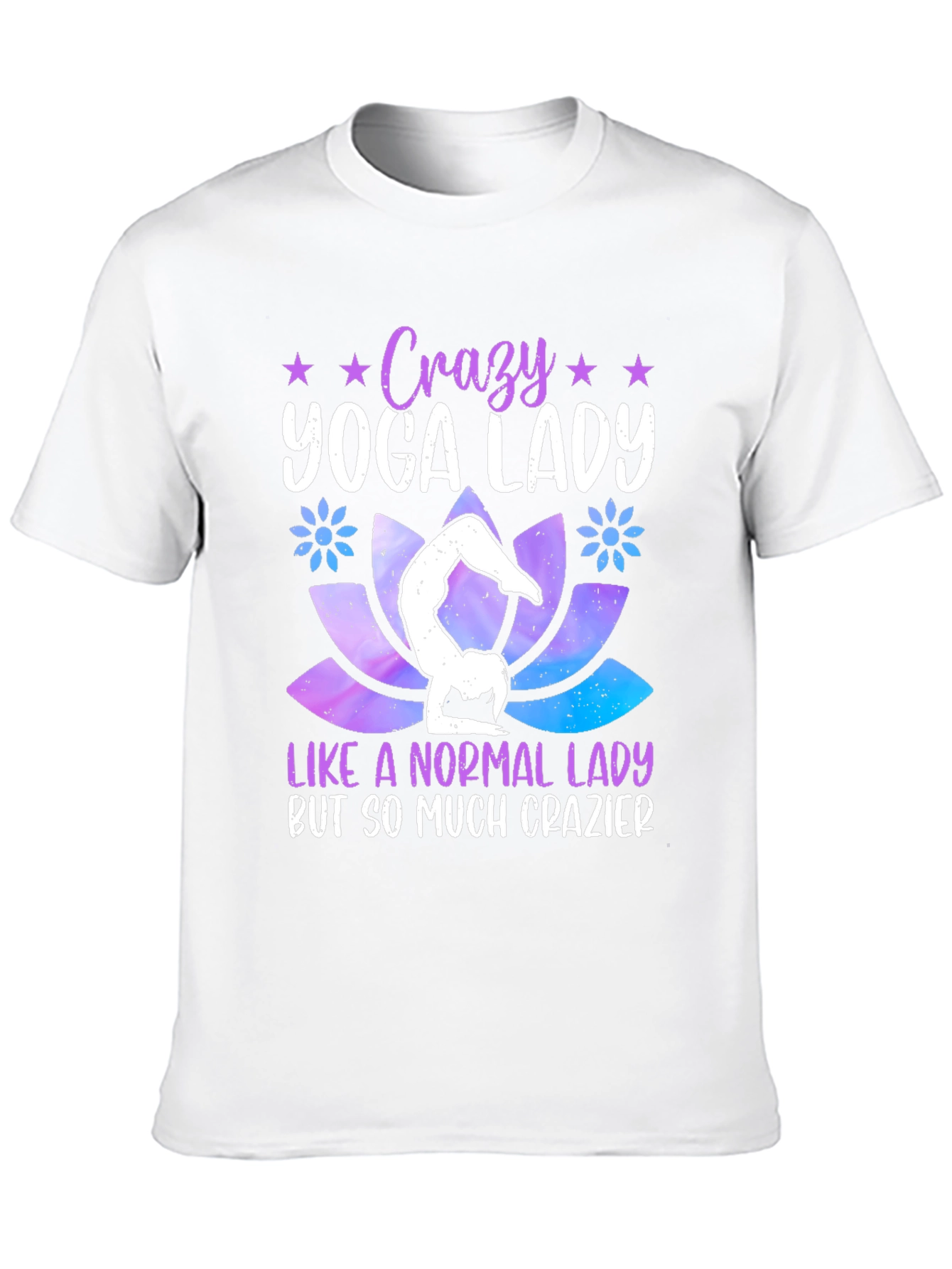 Crazy Yoga Lady Graphic T-Shirt