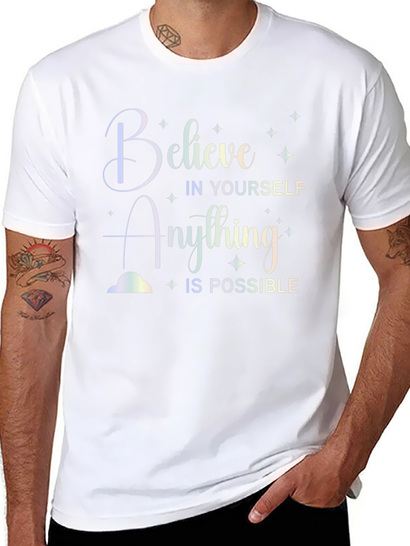 Believe in Yourself Graphic Tee - Inspirational Shirt