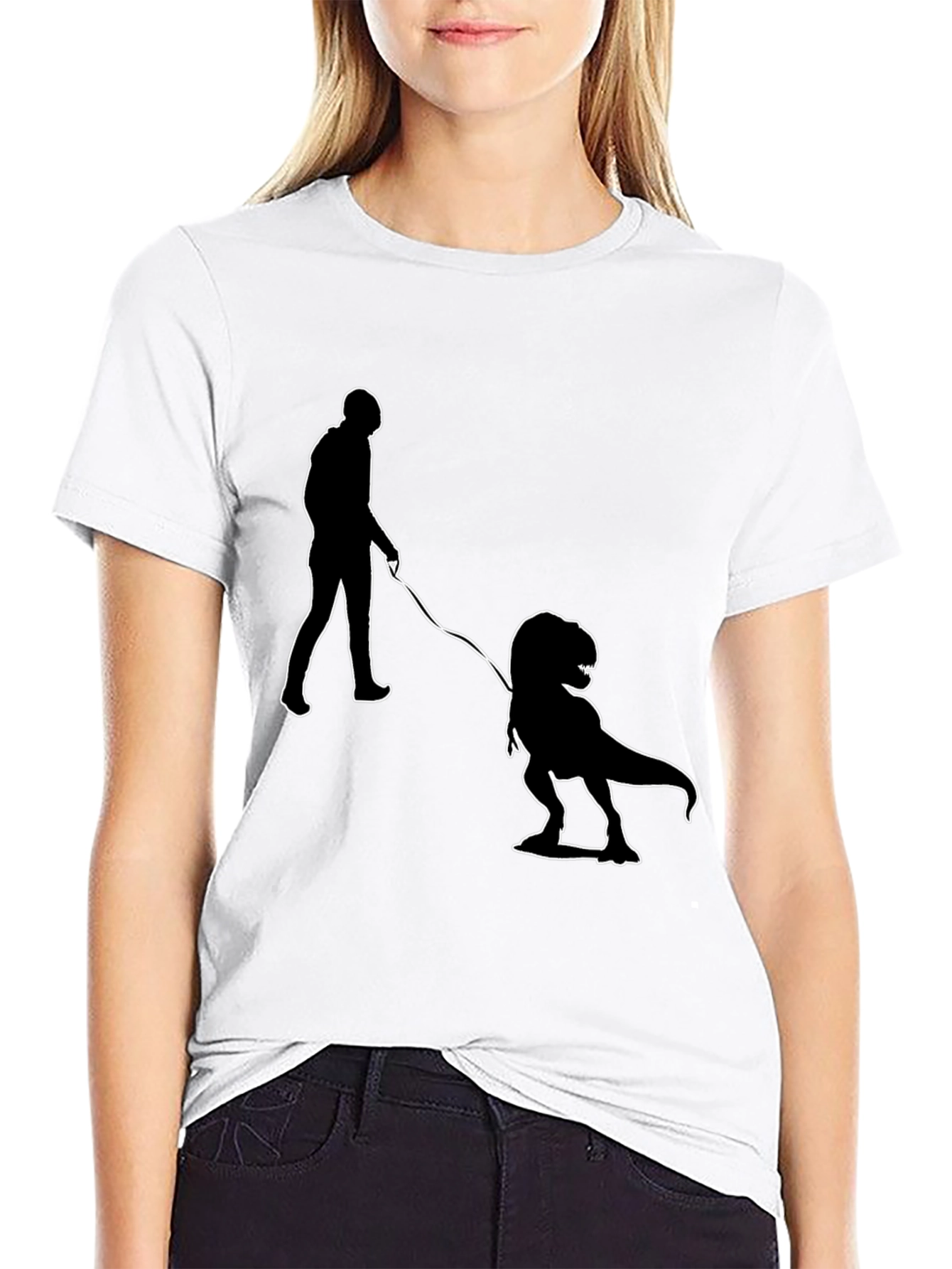 Dino Walk T-Shirt - Funny Novelty Tee