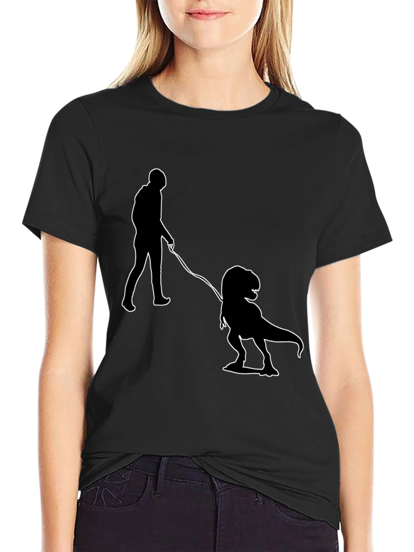 Dino Walk T-Shirt - Funny Novelty Tee