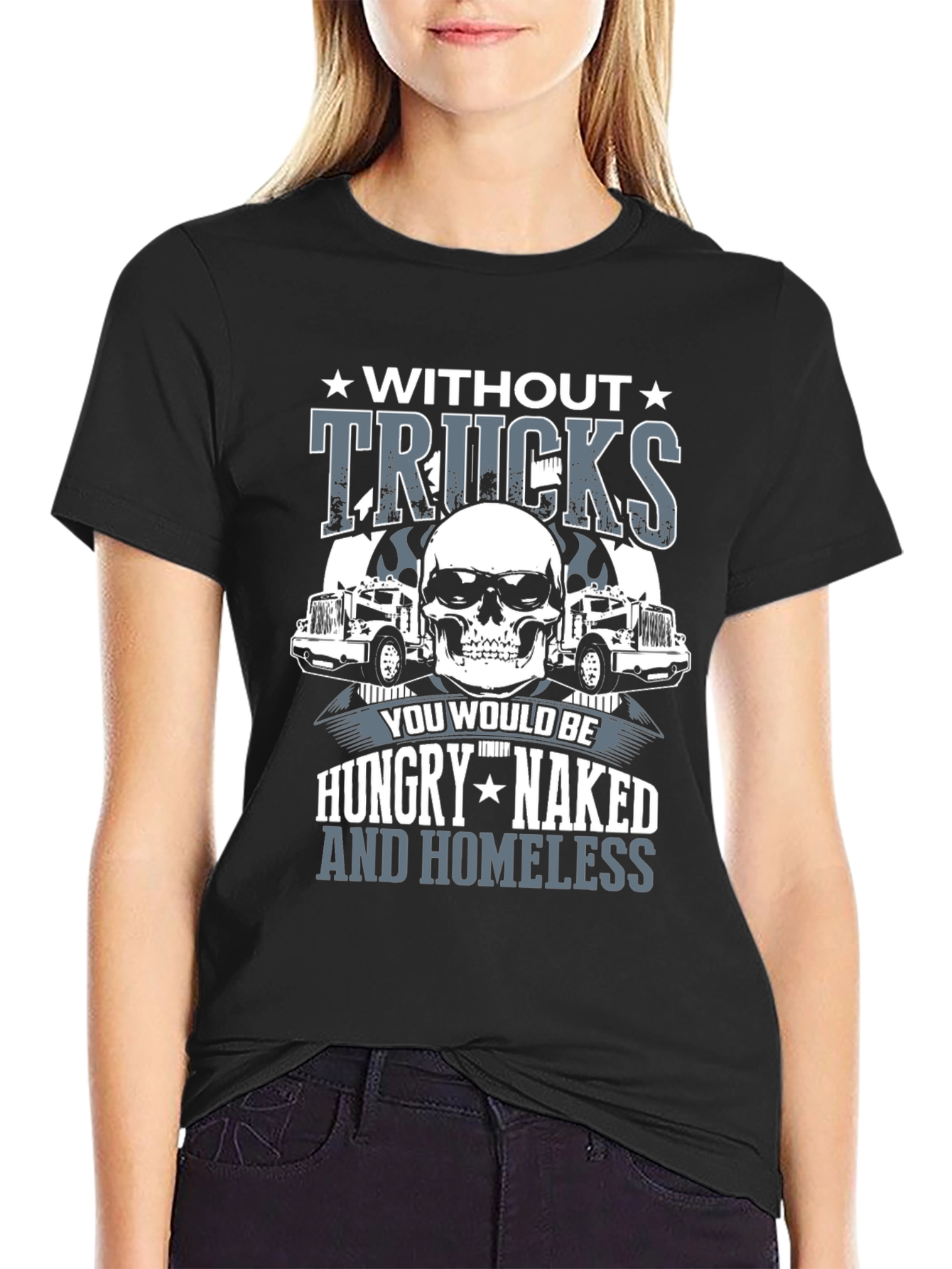 Without Trucks Hungry Naked Homeless T-Shirt